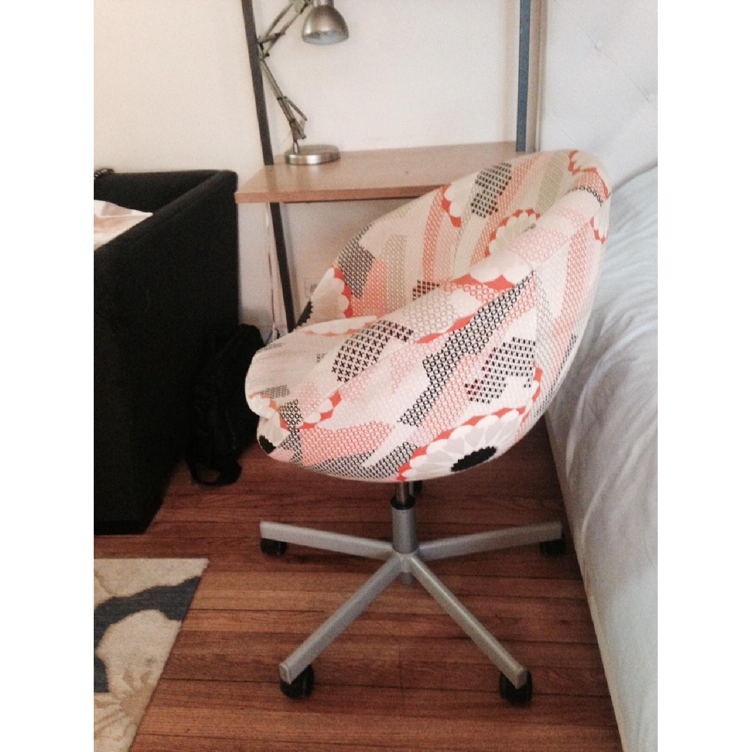 Ikea Art Deco Style Desk Chair On Wheels - image-2