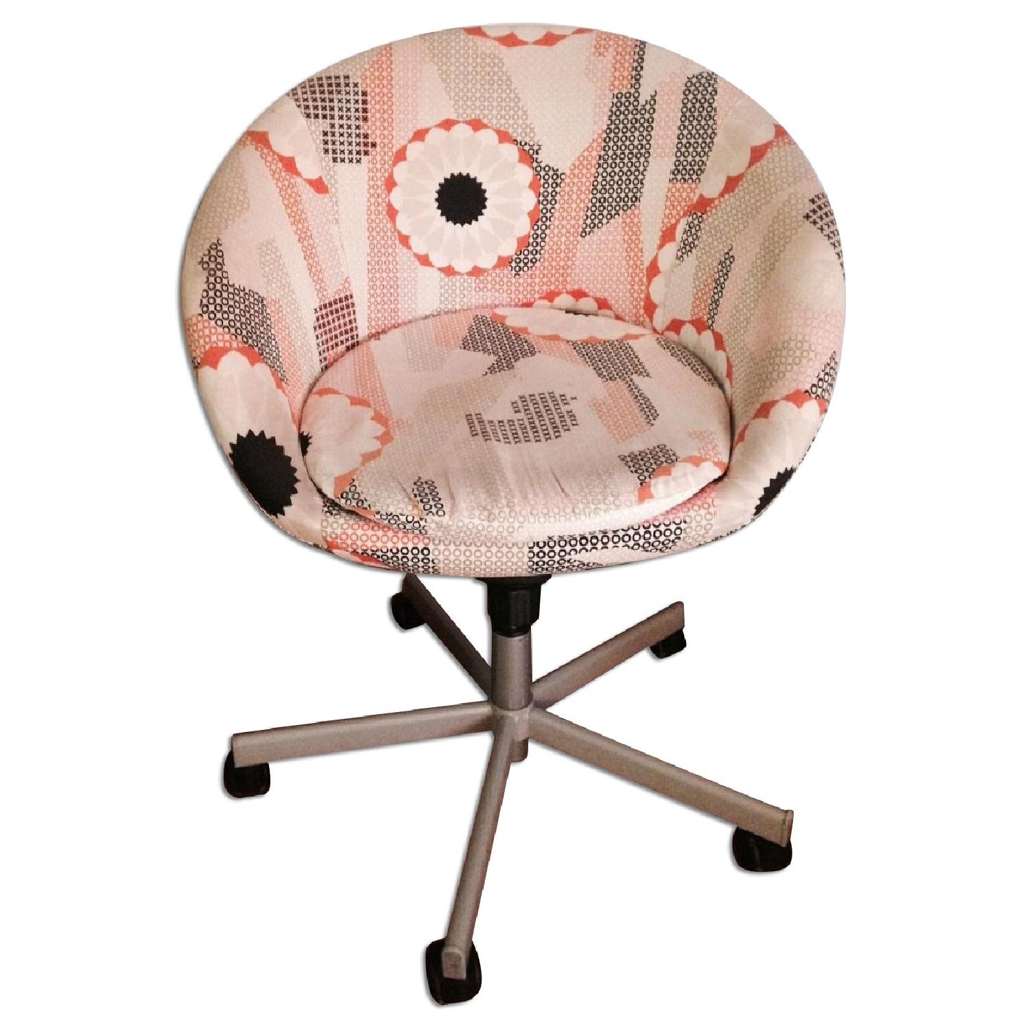 Ikea Art Deco Style Desk Chair On Wheels - image-0