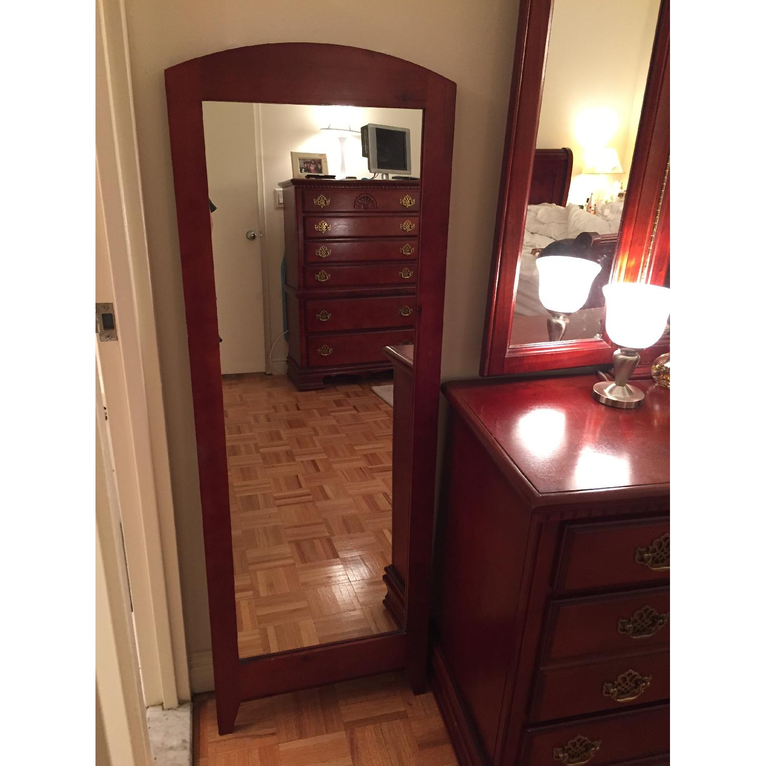 Cherrywood Vanity with Mirror & Separate Cherrywood Standalone Mirror - image-3