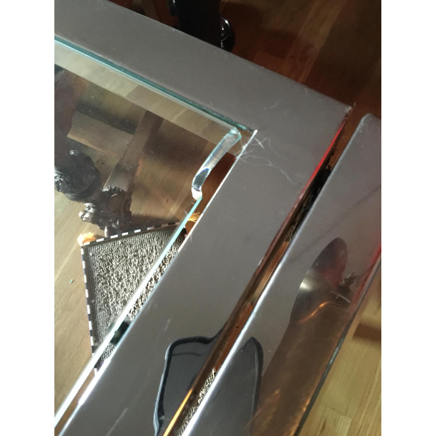 1960s Knoll Reproduction Glass Top Table - image-5