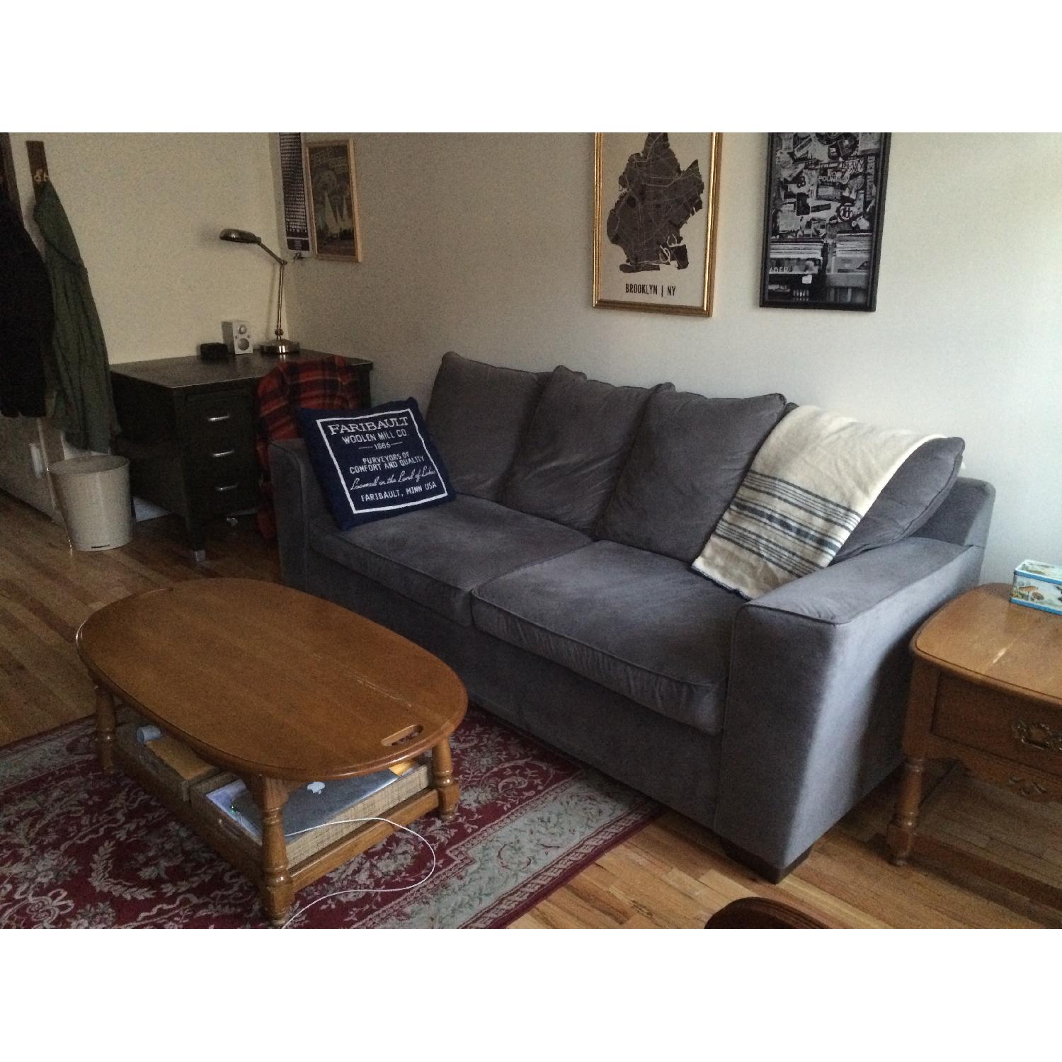 Bassett Solid Wood Vintage Side Table/Nightstand with Drawer - image-3