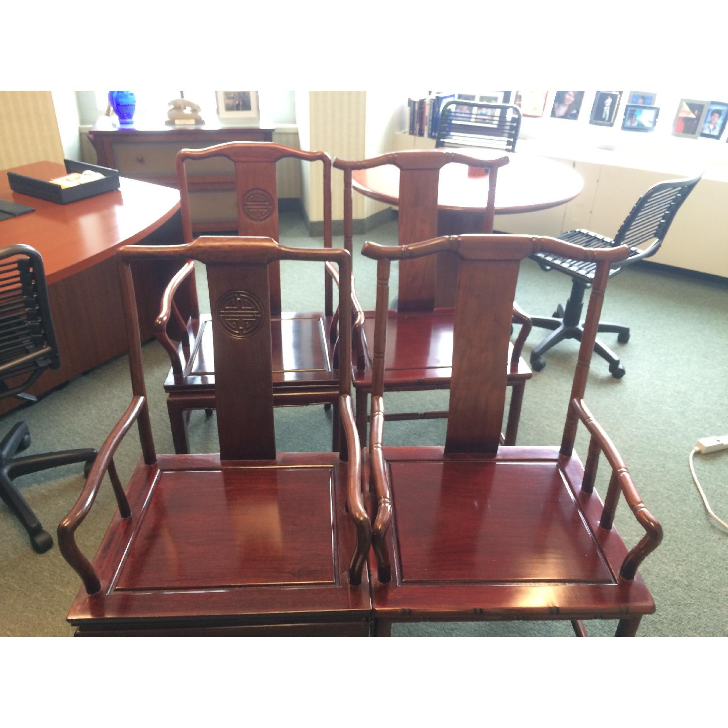 Cherry Wood Dining Chairs - Set of 4 - image-1