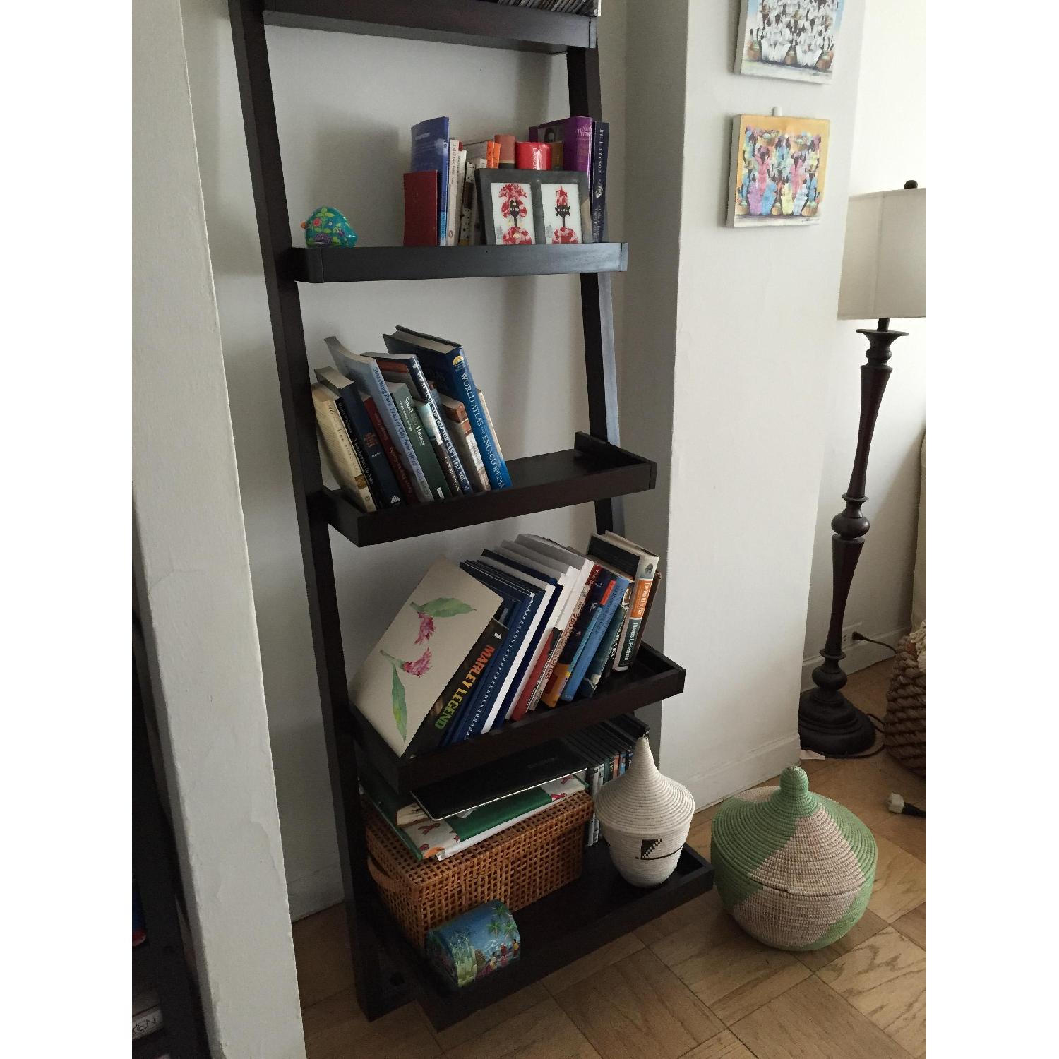Crate & Barrel Sawyer Leaning Bookcase - image-2