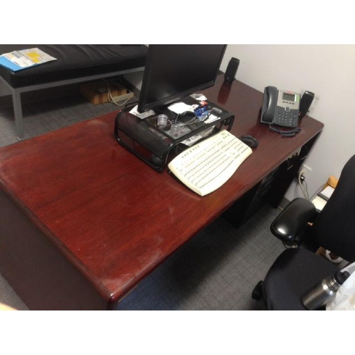 Executive Mahogany Desk - image-3