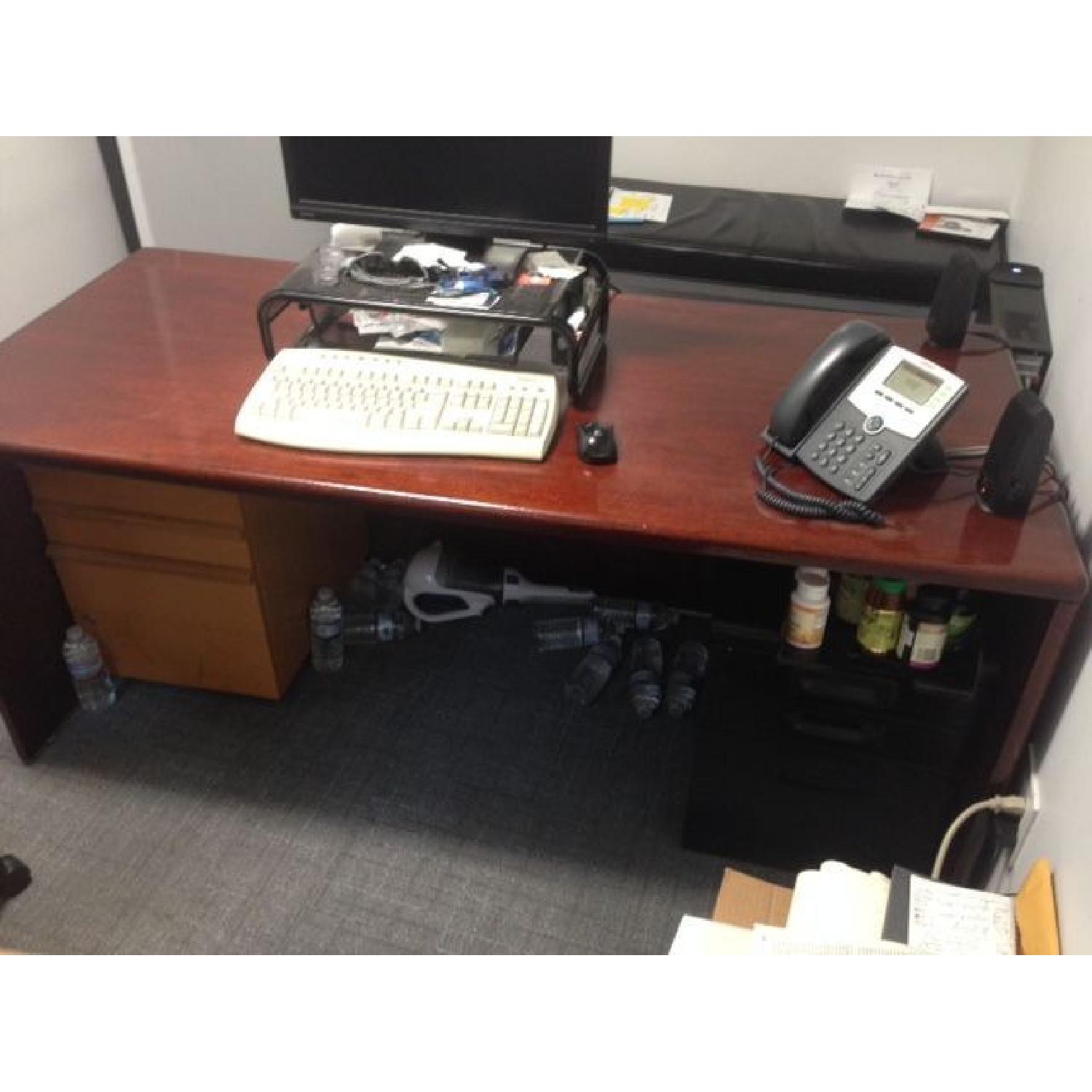 Executive Mahogany Desk - image-4