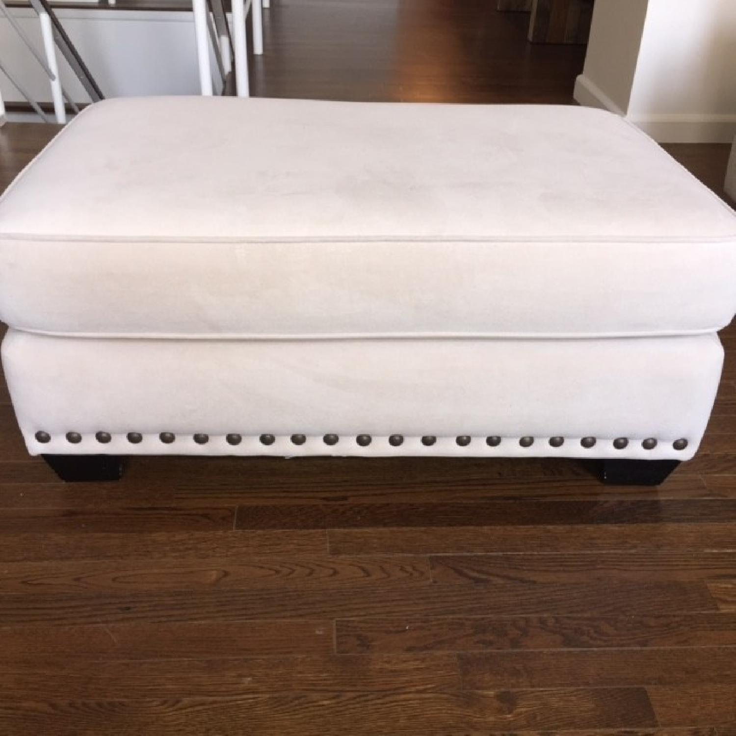 Z Gallerie Oversized Chair with Ottoman - image-5