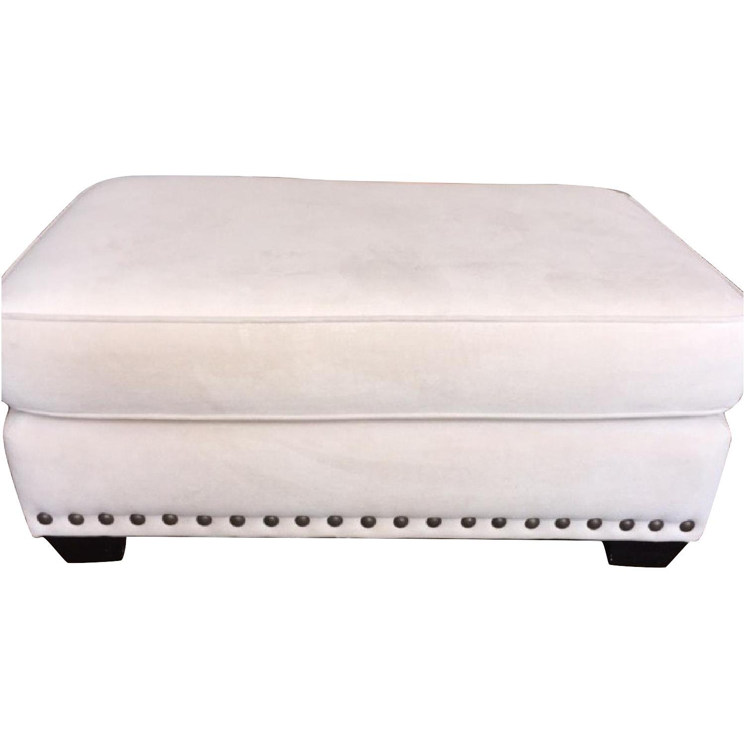 Z Gallerie Oversized Chair with Ottoman - image-6