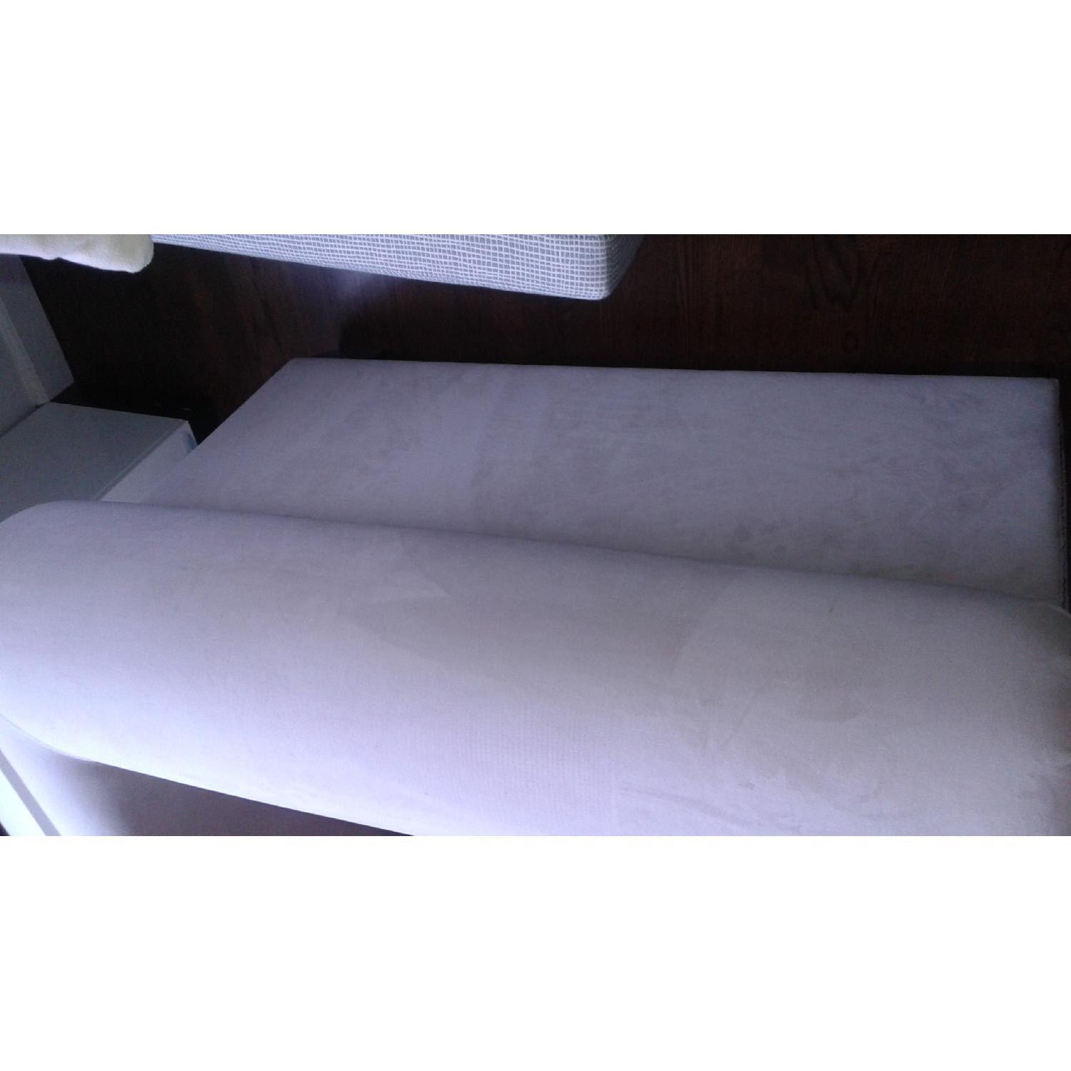 Z Gallerie Oversized Chair with Ottoman - image-9