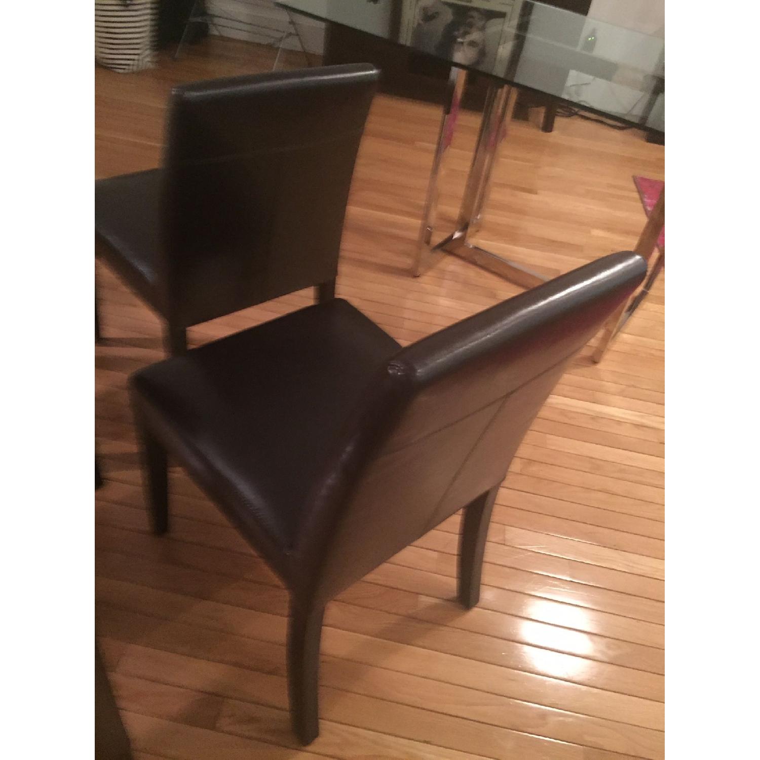 lowe leather dining chair