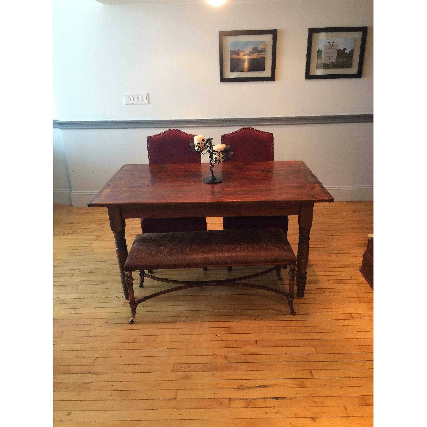 Amish Wood Dining Room Table - image-2