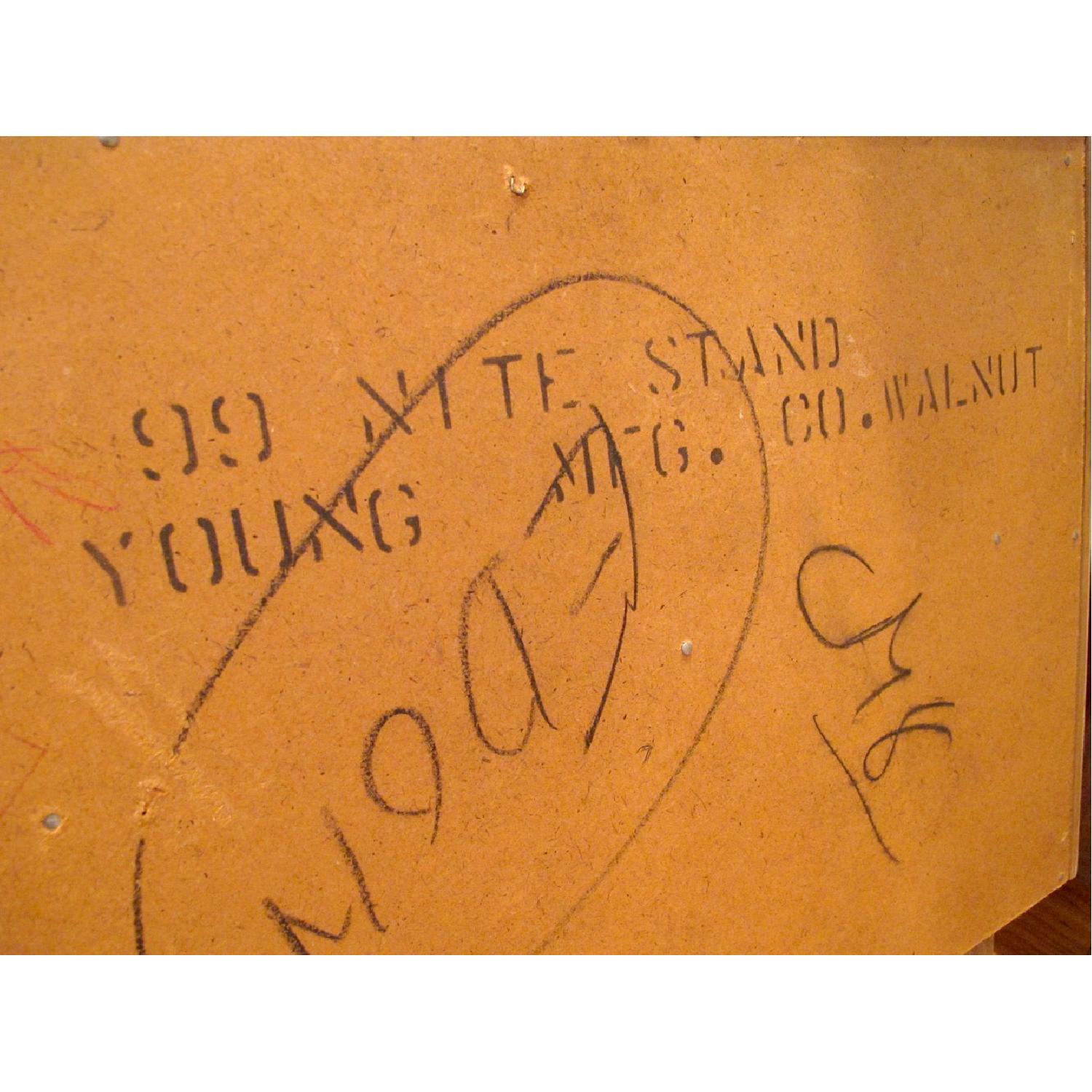 Young Manufacturing Mid Century Modern Walnut Curved Front Dresser - image-3