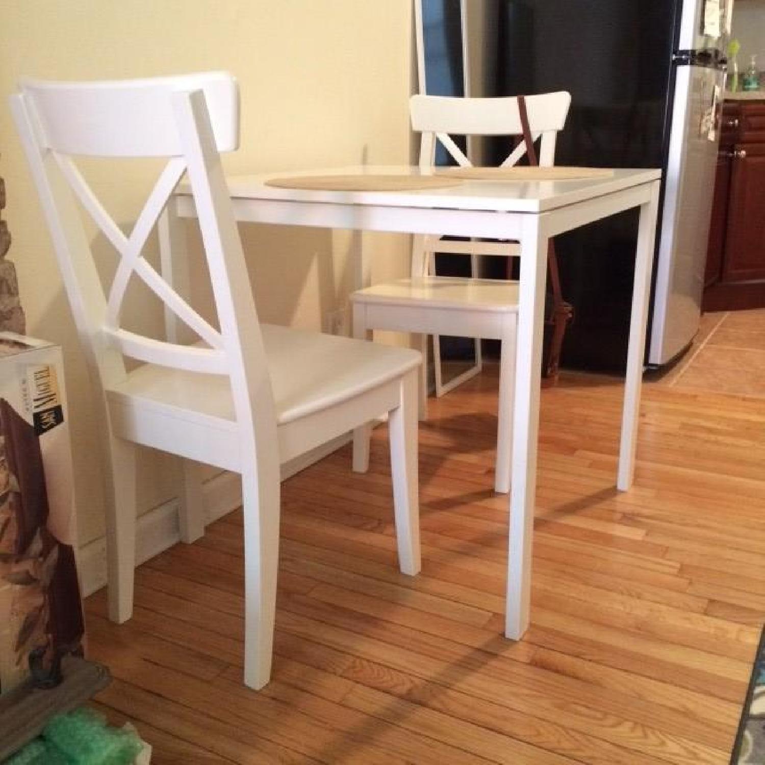 Ikea Small White Melltorp Dining Table - image-2
