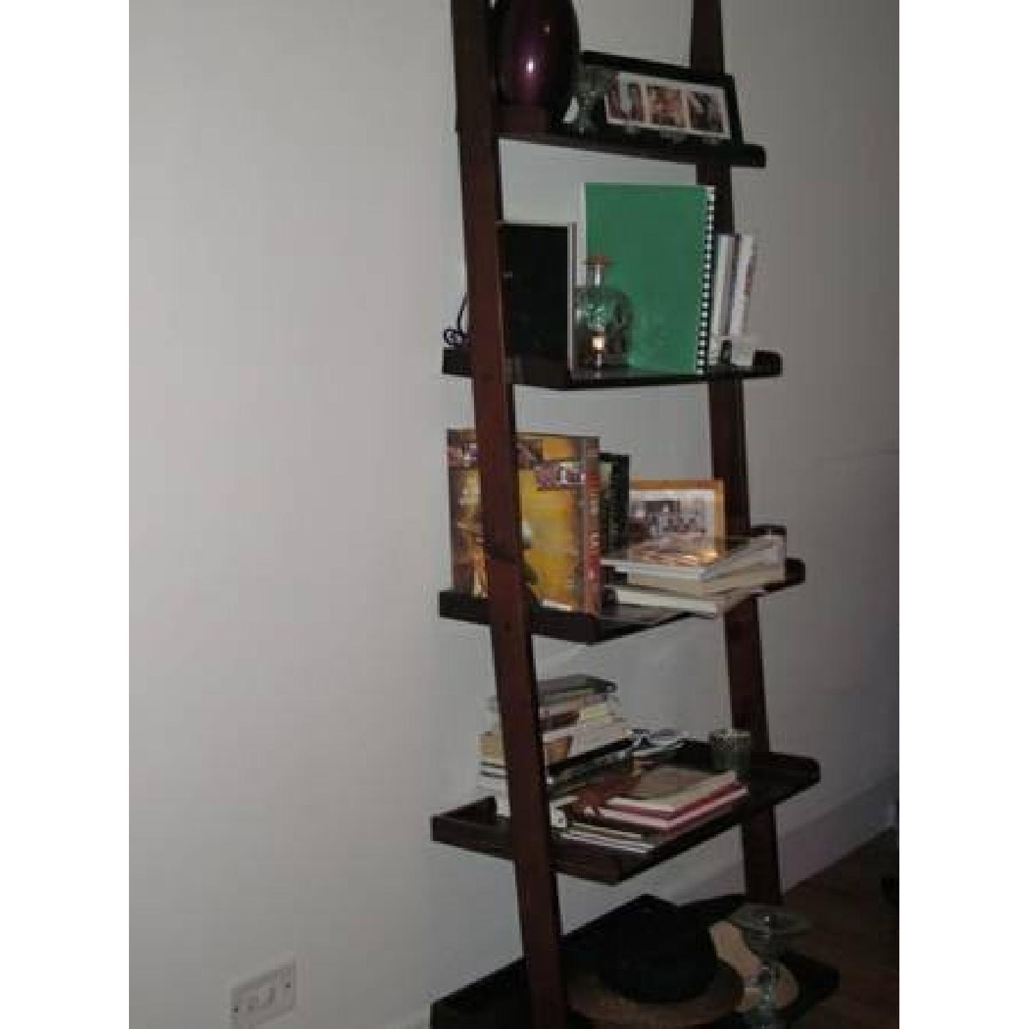Poundex Leaning Bookcase/Bookshelf - image-2