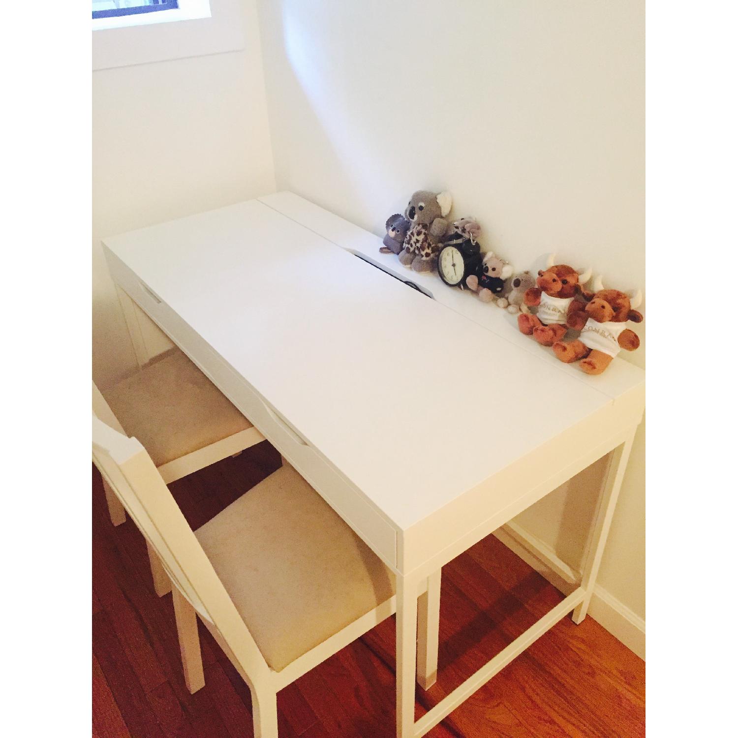 Ikea Alex Desk w/ 2 Chairs - image-1