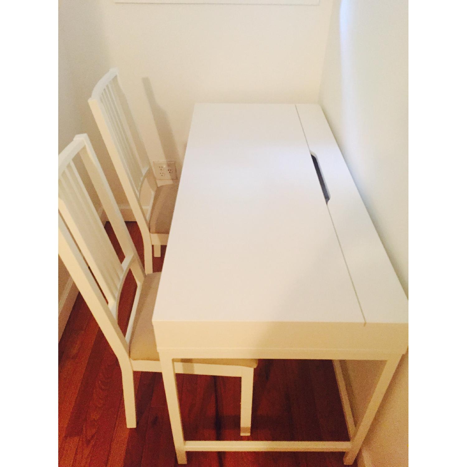 Ikea Alex Desk w/ 2 Chairs - image-2