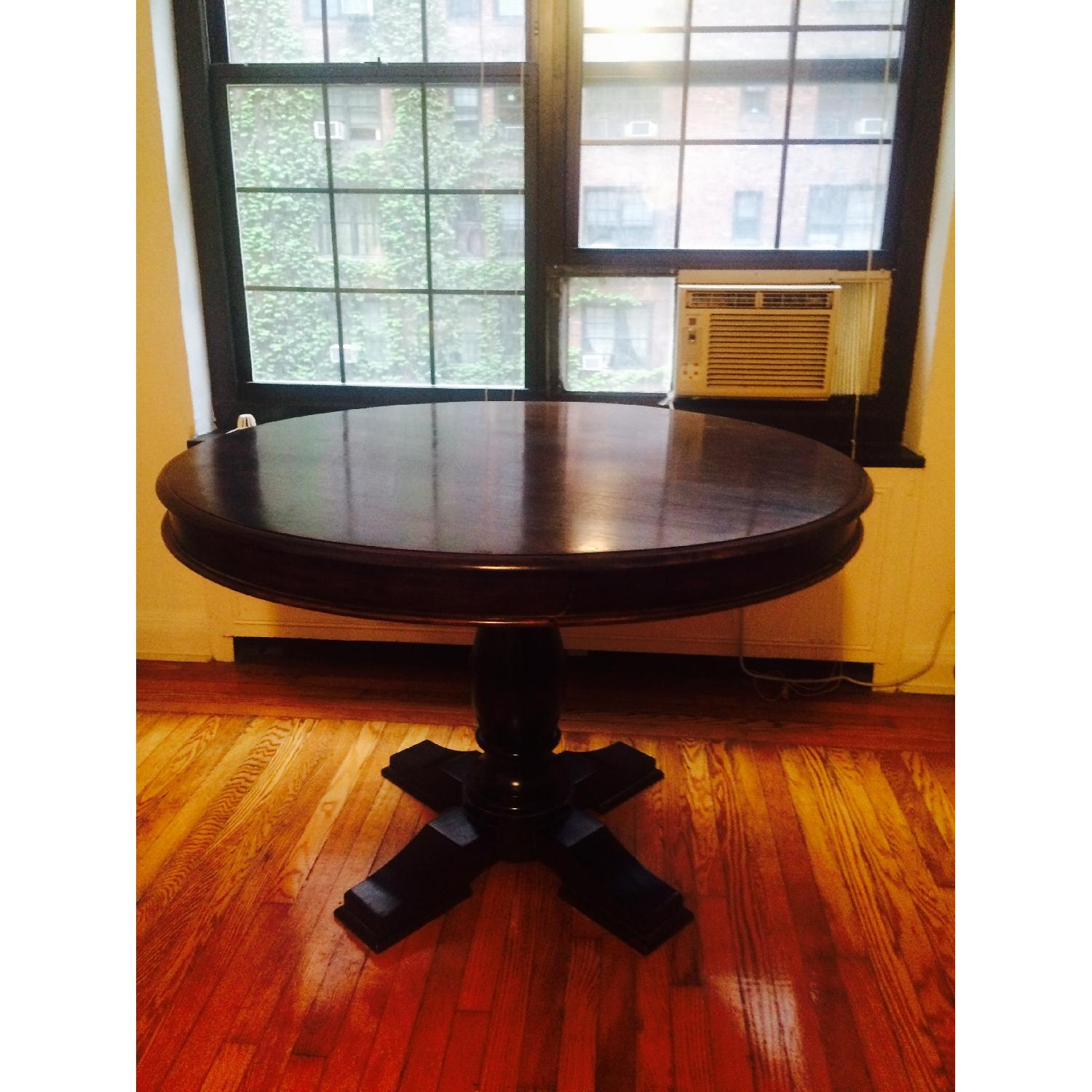 Round Pedestal Wood Dining Table - image-1