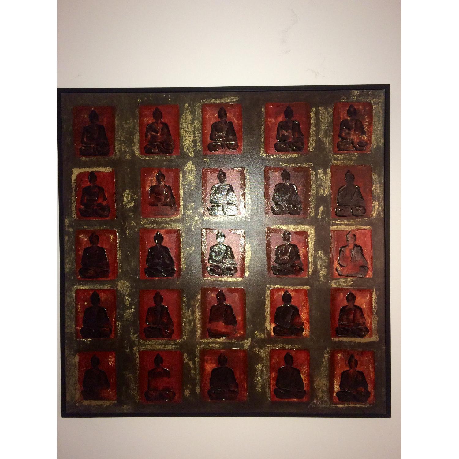 Pottery Barn Buddha Hanging Art - image-1