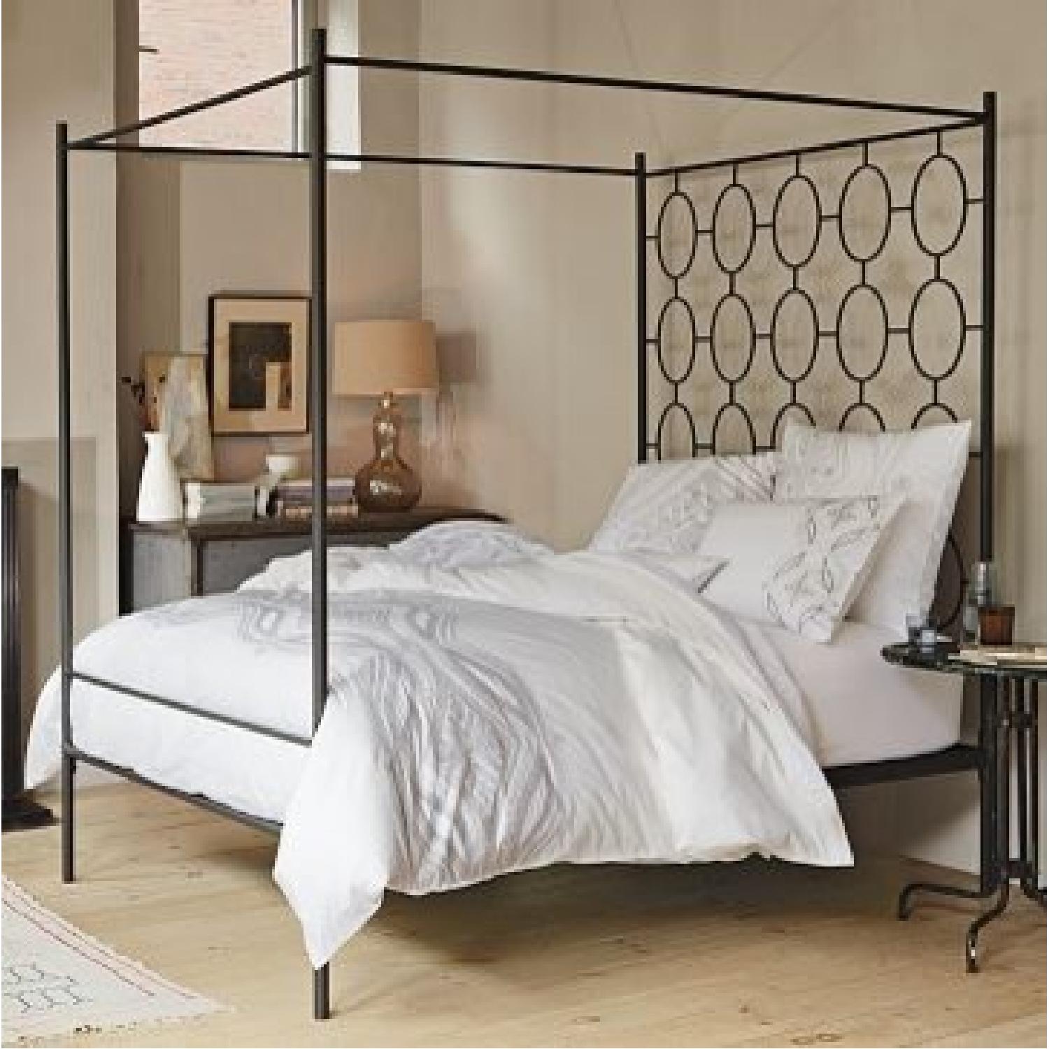 West Elm Canopy Queen Size Bed - image-1