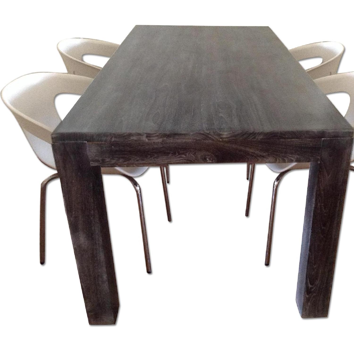 Tree Grey Dining Table w/ 6 Chairs AptDeco
