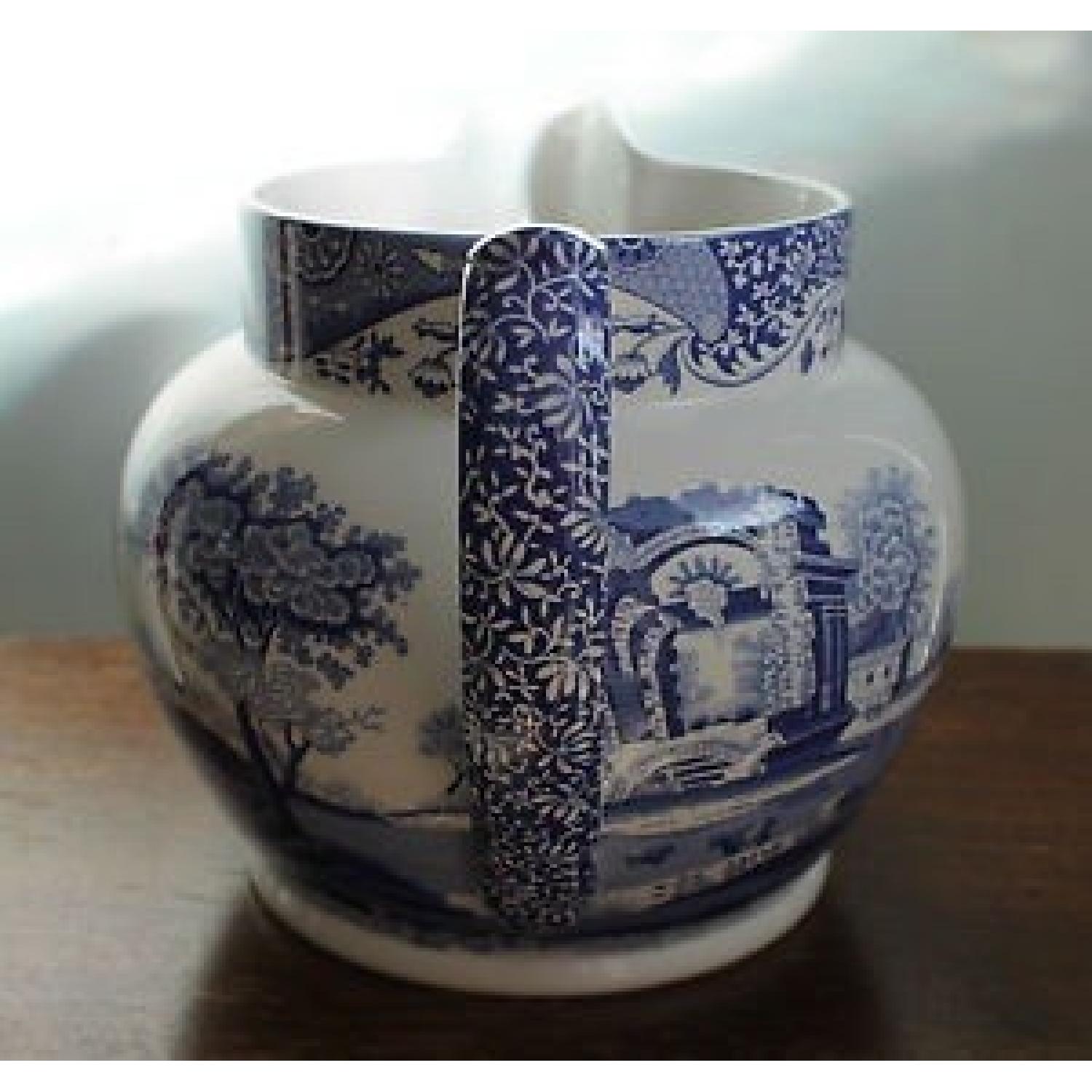 Spode Blue Italian Large Water/Dutch Pitcher - image-2