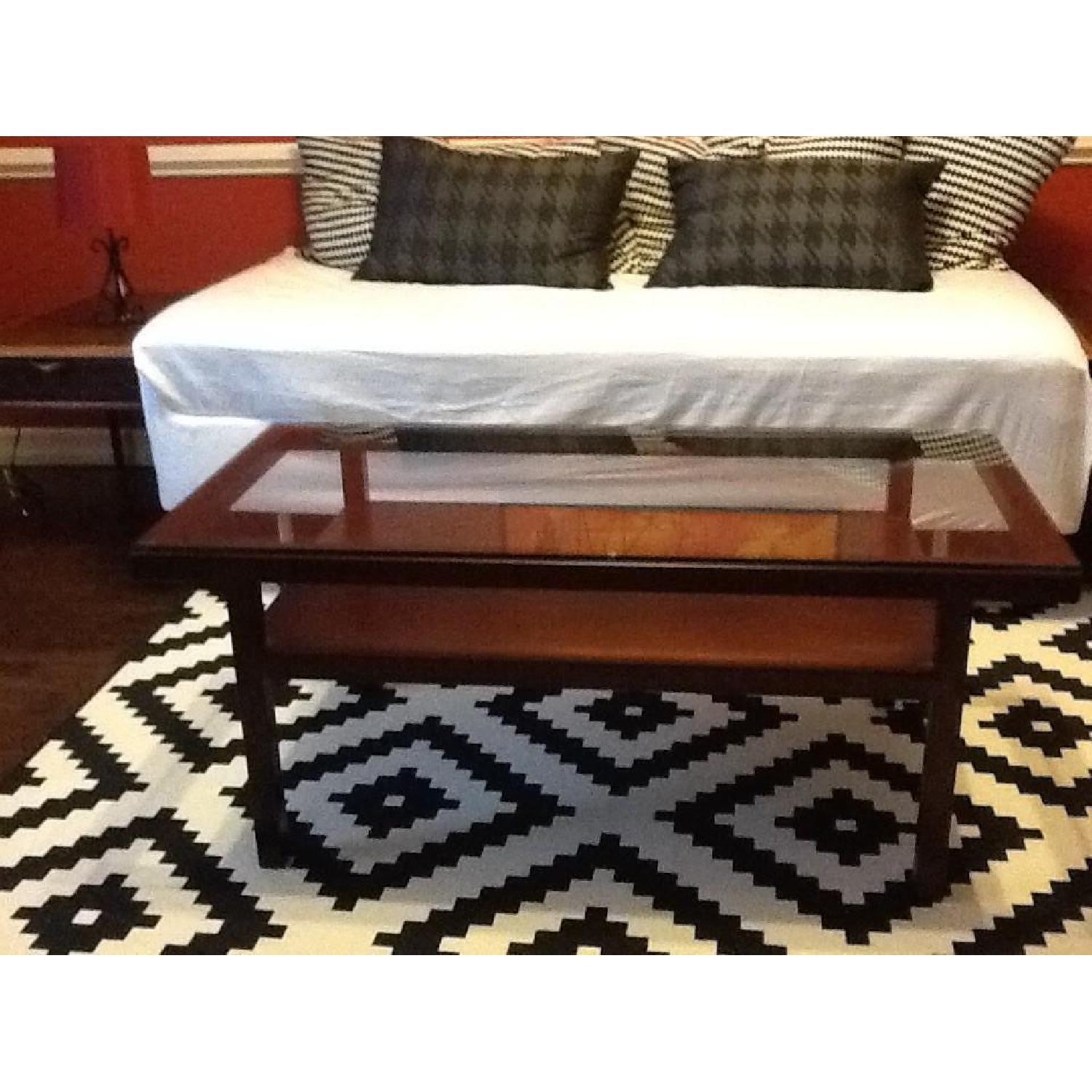 Ikea Lappljung Ruta Black & White Low Pile Area Rug AptDeco