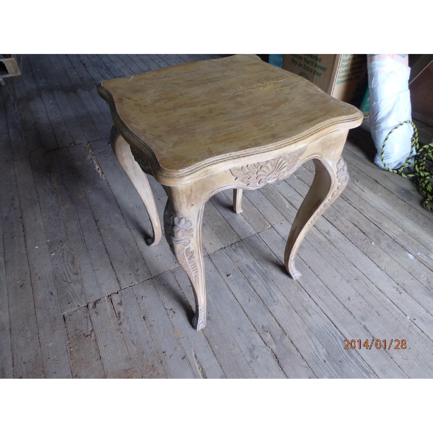 Side Table with Carved Cabriole Legs and Apron - image-2