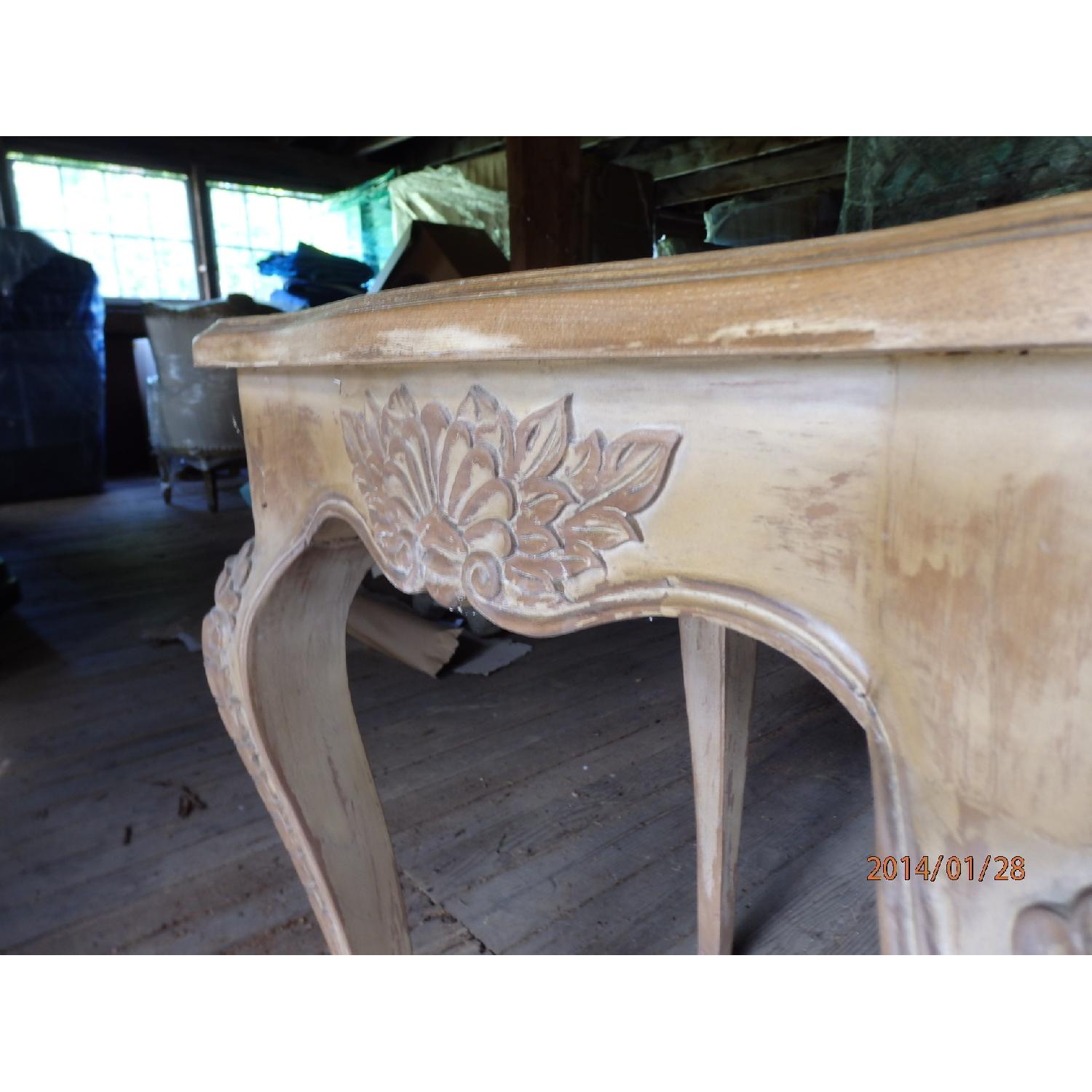Side Table with Carved Cabriole Legs and Apron - image-3
