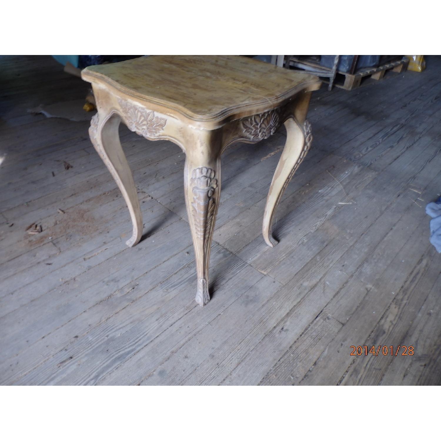Side Table with Carved Cabriole Legs and Apron - image-4