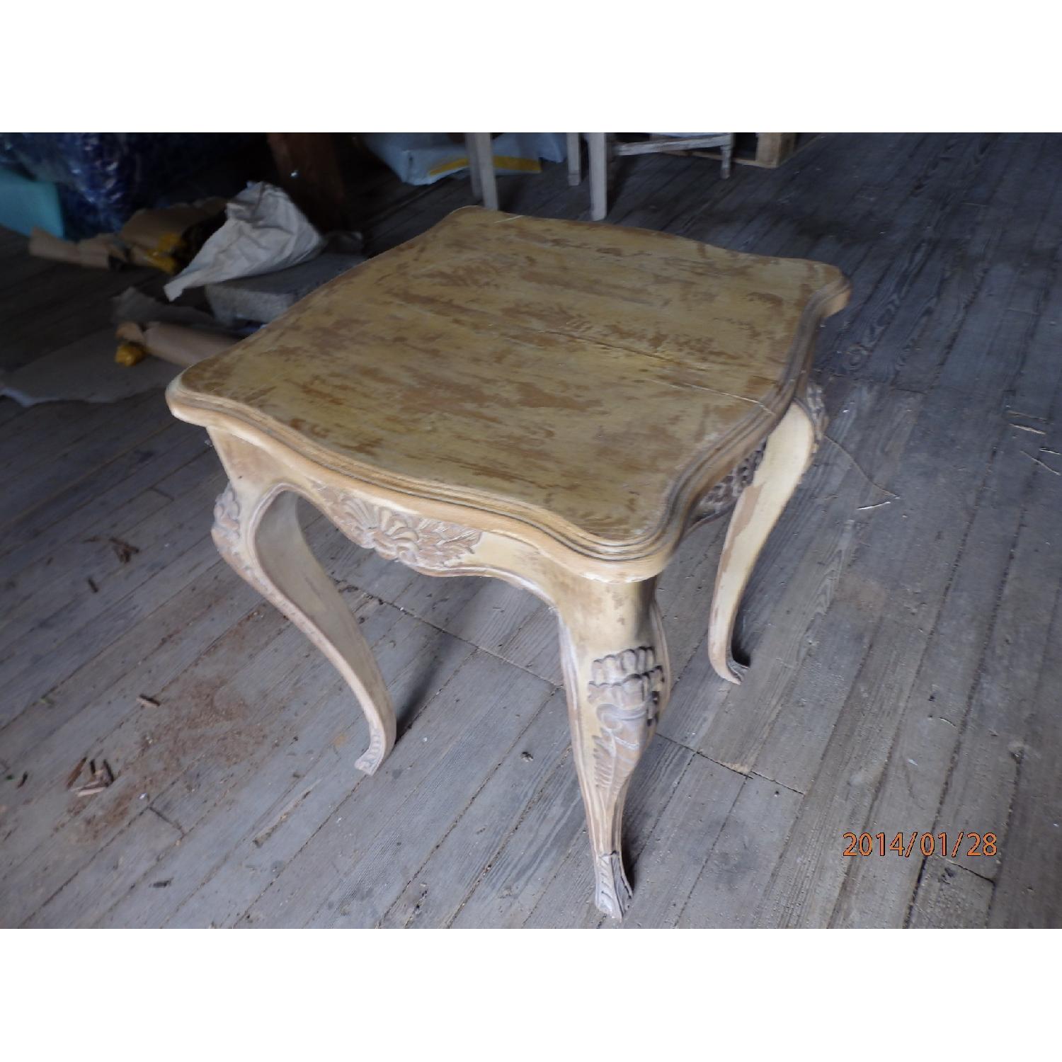 Side Table with Carved Cabriole Legs and Apron - image-7