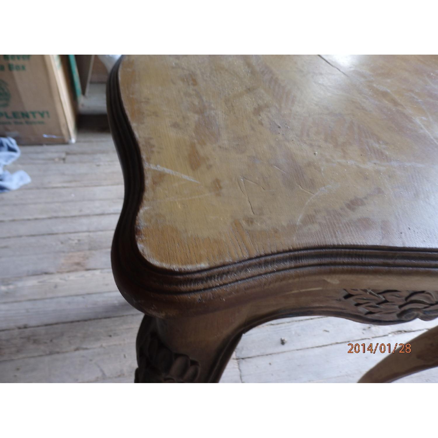 Side Table with Carved Cabriole Legs and Apron - image-8