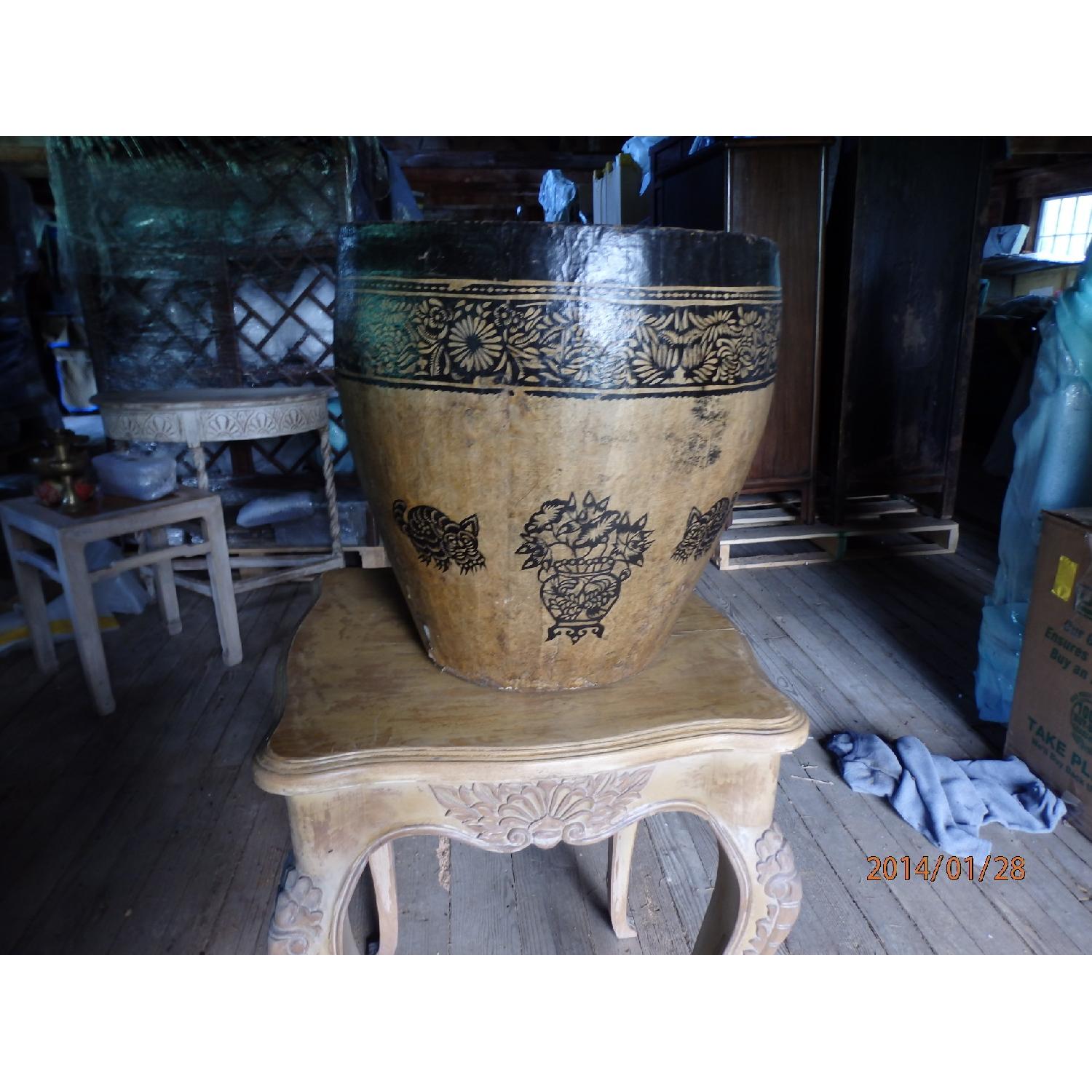 Side Table with Carved Cabriole Legs and Apron - image-10