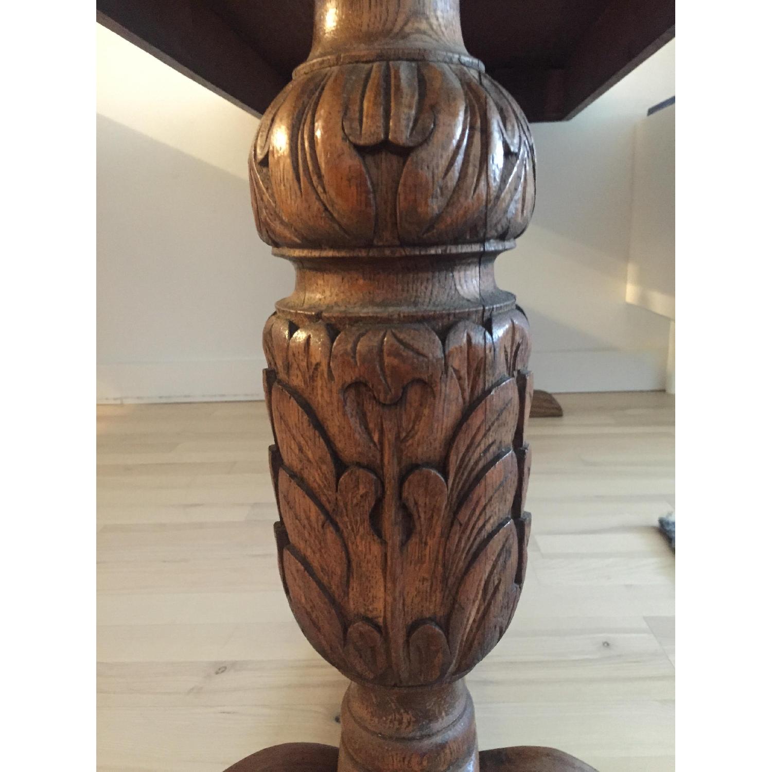 Antique English Oak Dining Table - image-2