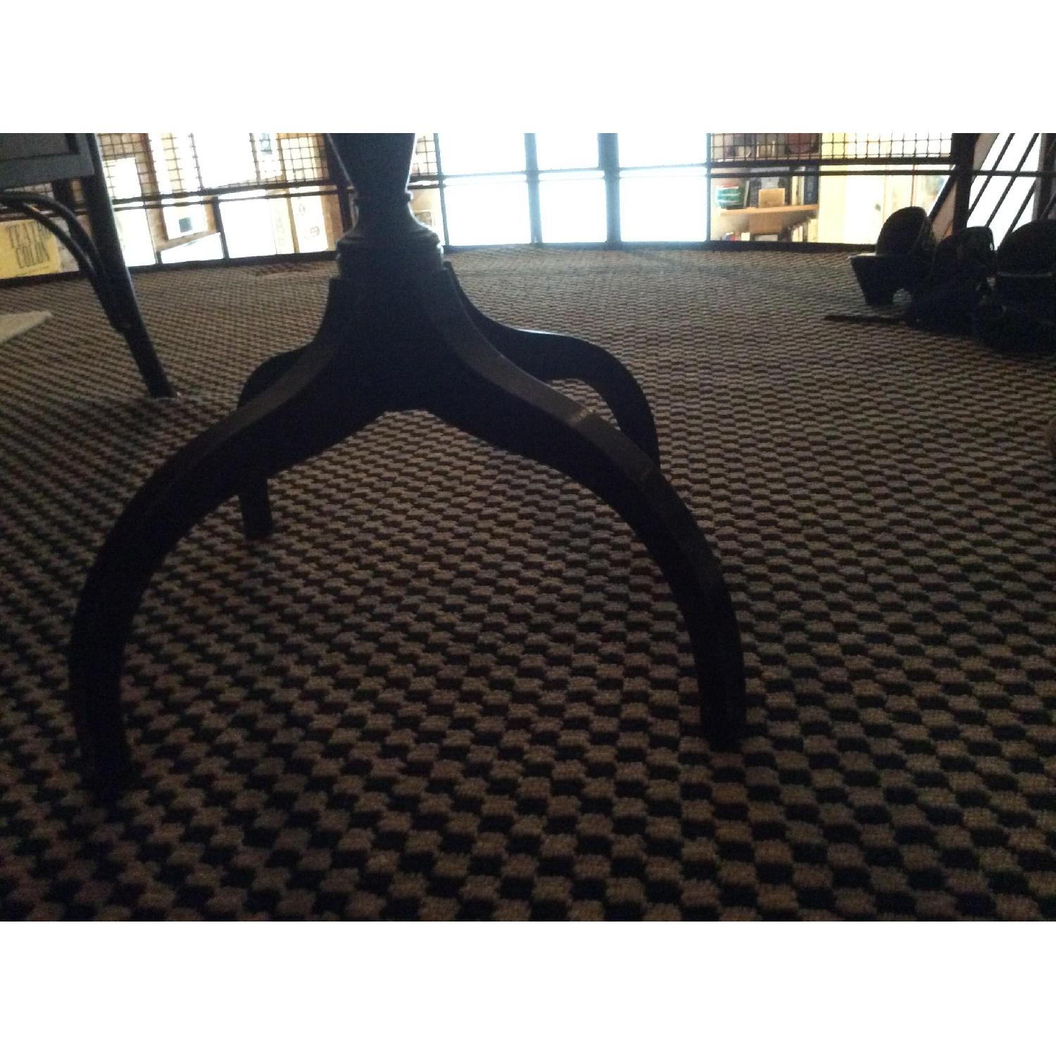 Antique Round Side Table w/ Drawer - image-3