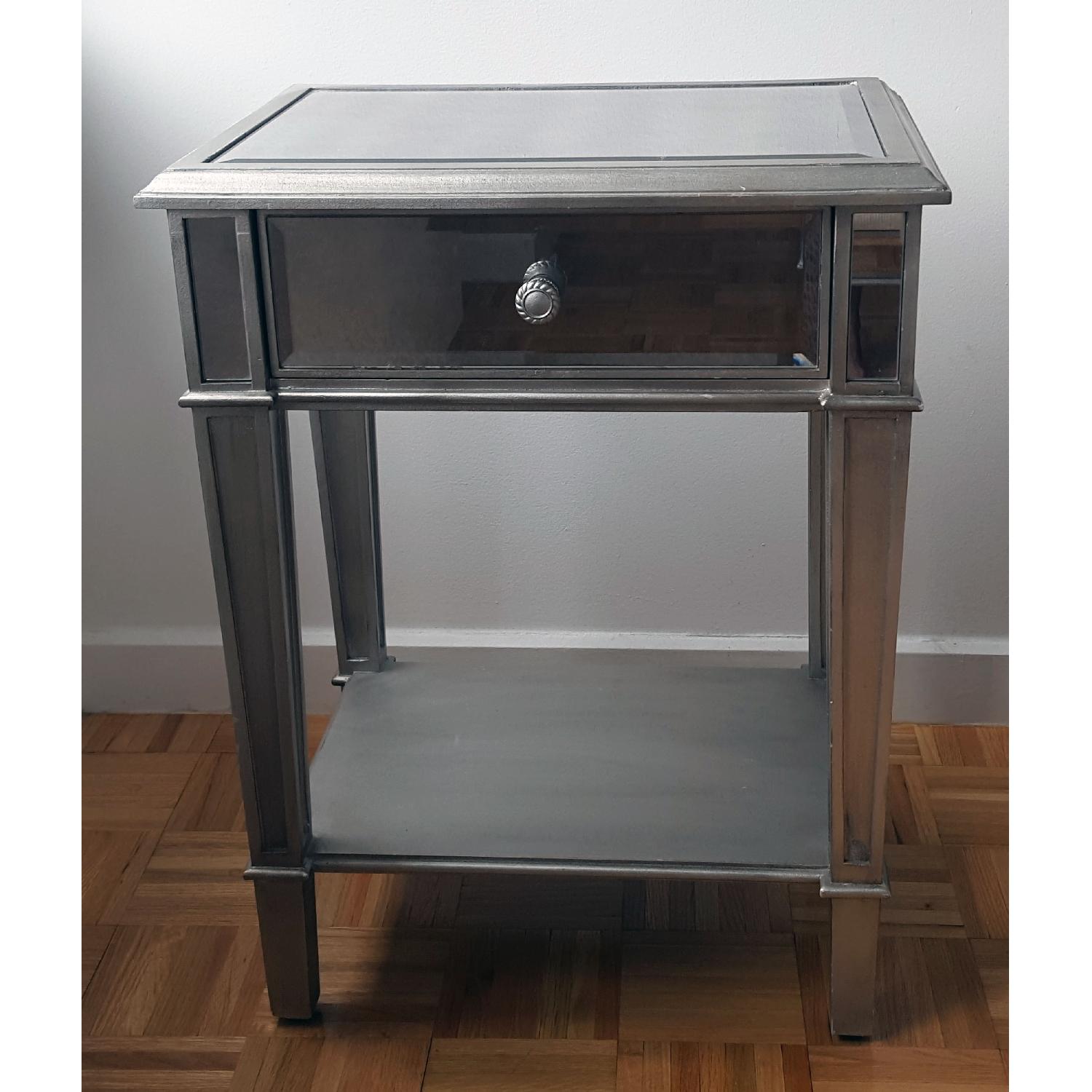 Pier 1 Hayworth Silver Night Stand - image-1