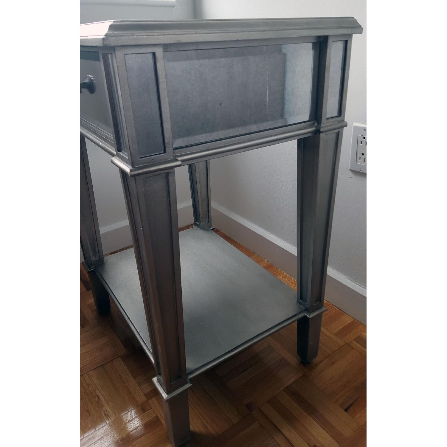 Pier 1 Hayworth Silver Night Stand - image-2