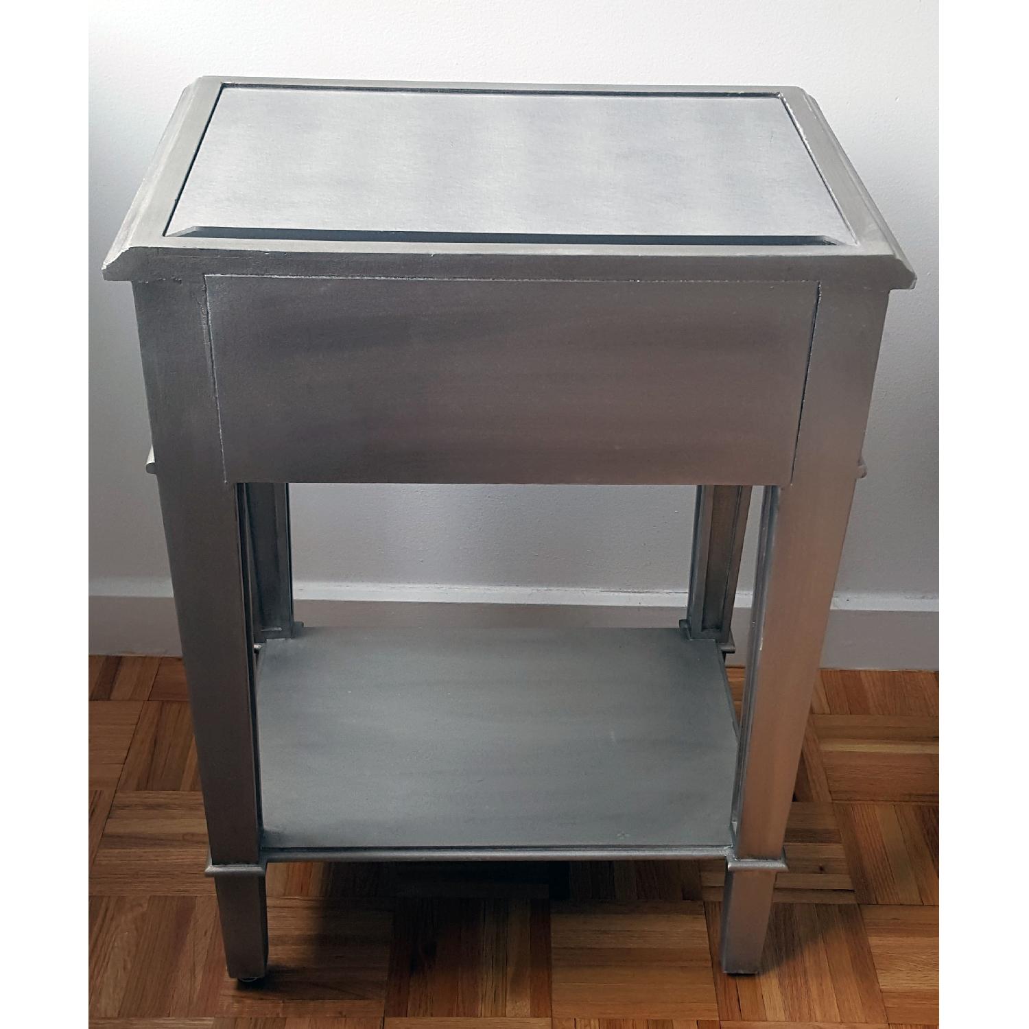 Pier 1 Hayworth Silver Night Stand - image-8