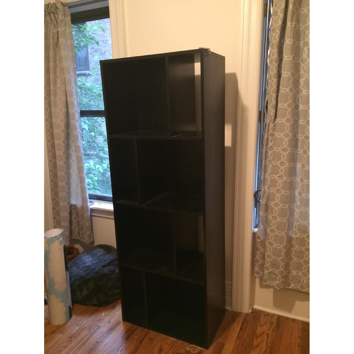 Crate & Barrel Shift Black Bookcase AptDeco