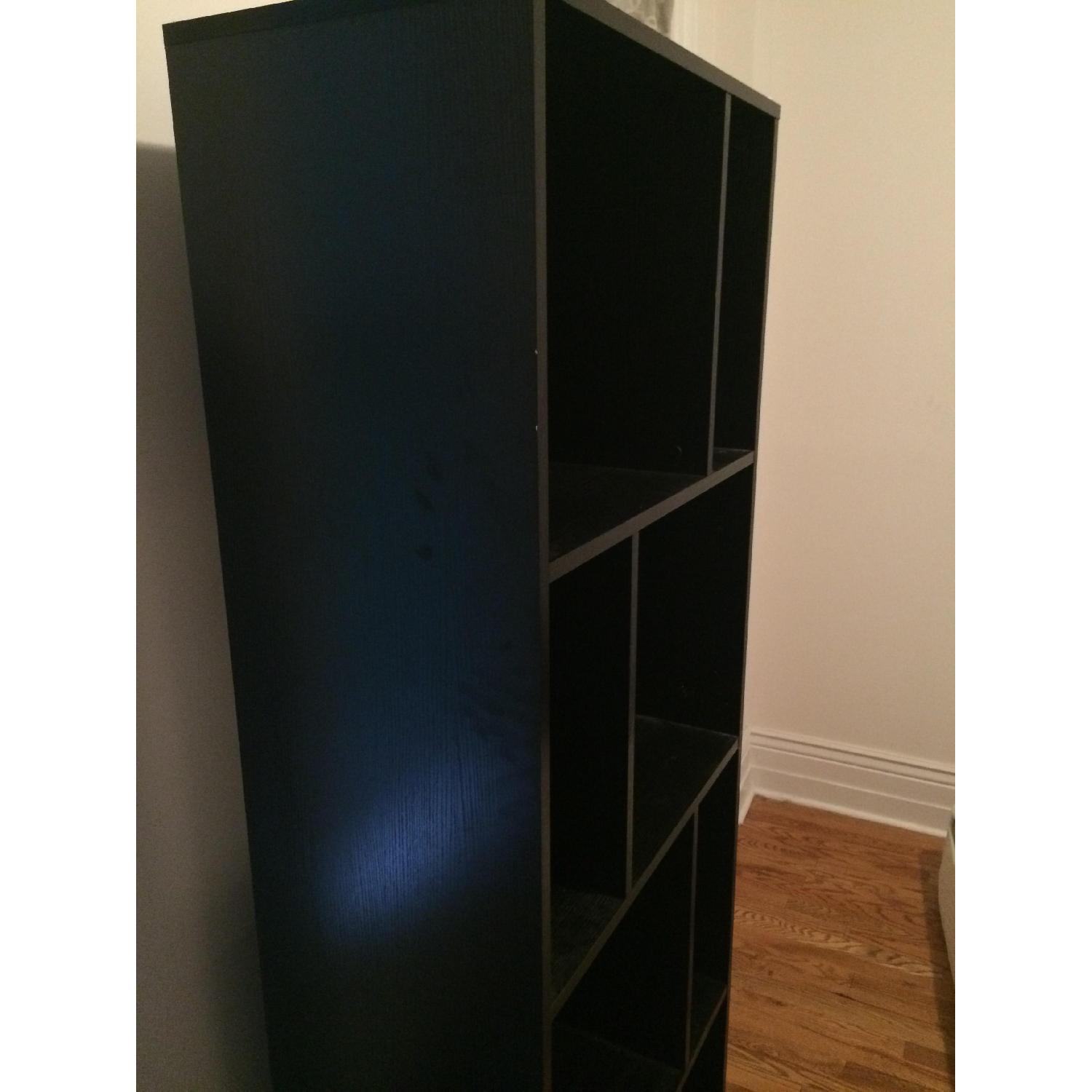Crate & Barrel Shift Black Bookcase AptDeco