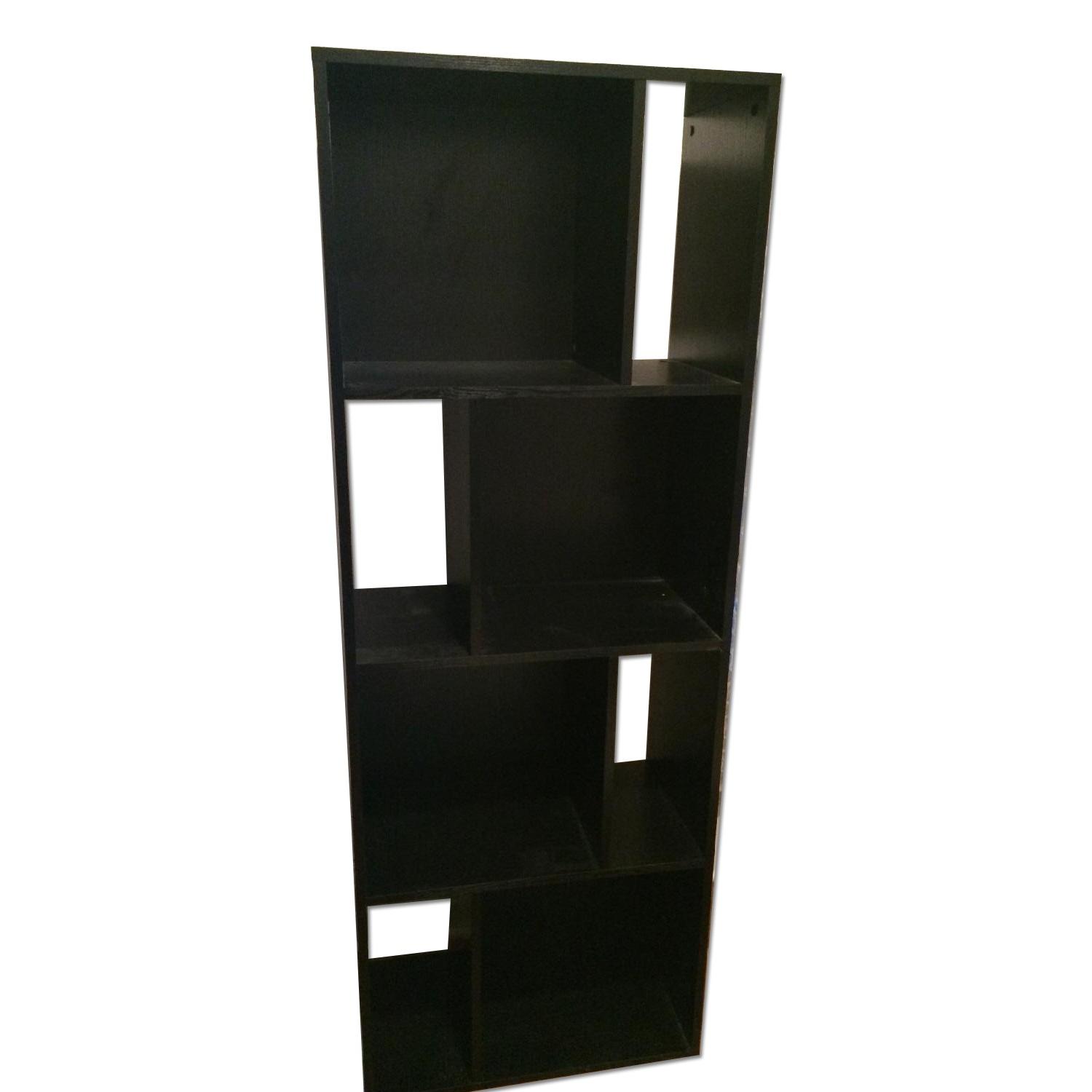 Crate & Barrel Shift Black Bookcase AptDeco