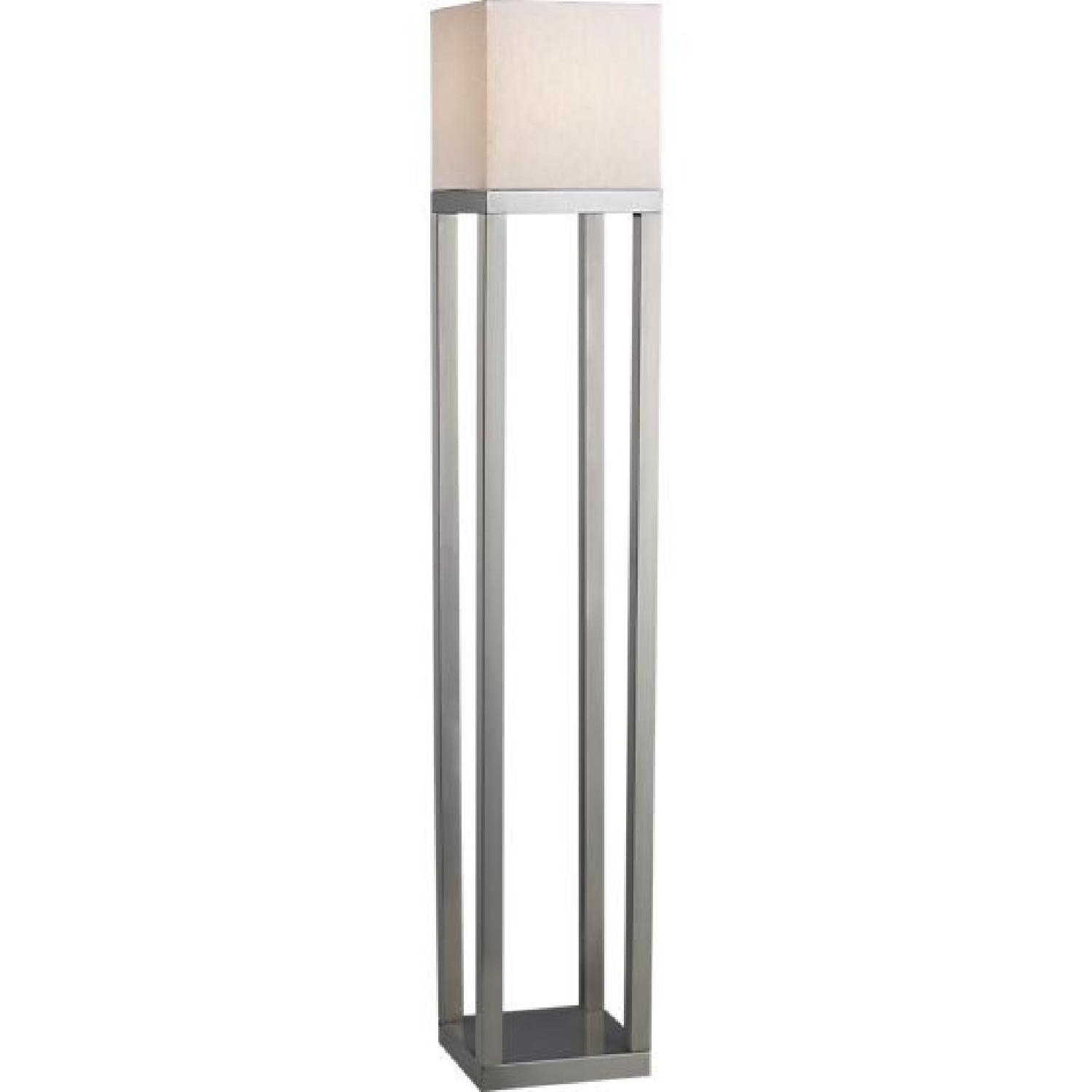 Crate & Barrel Aerin Brushed Nickel Floor Lamp - image-1