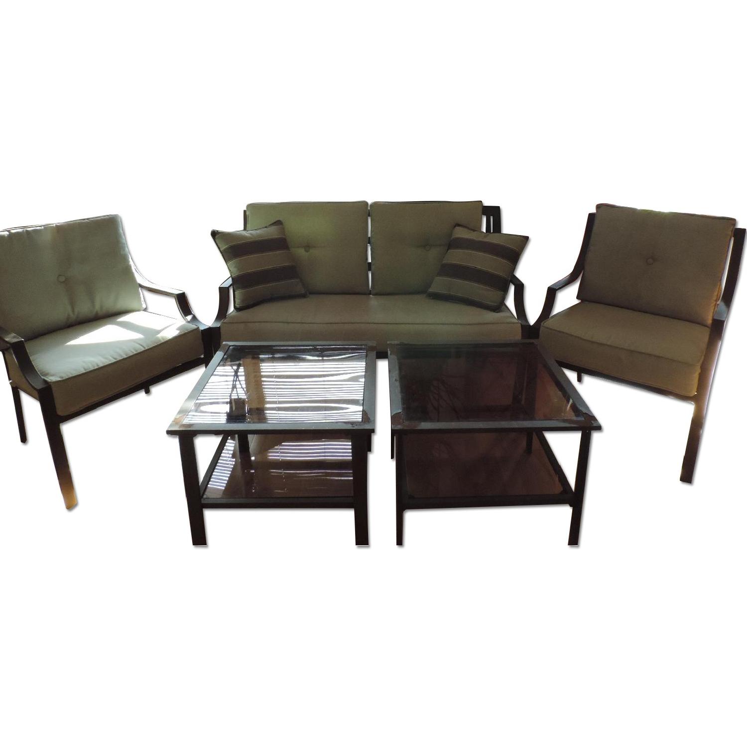 Martha Stewart Courtney 4-Piece Conversation Set in Dark Brown - Walmart.com