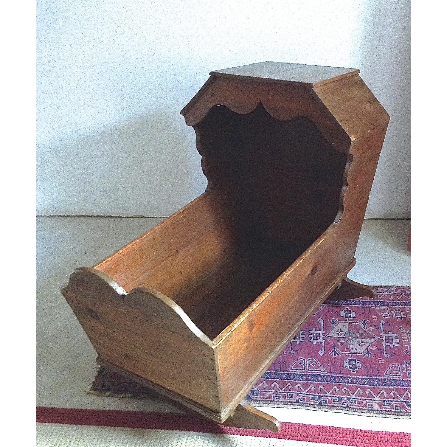 Antique Large Cradle - image-1