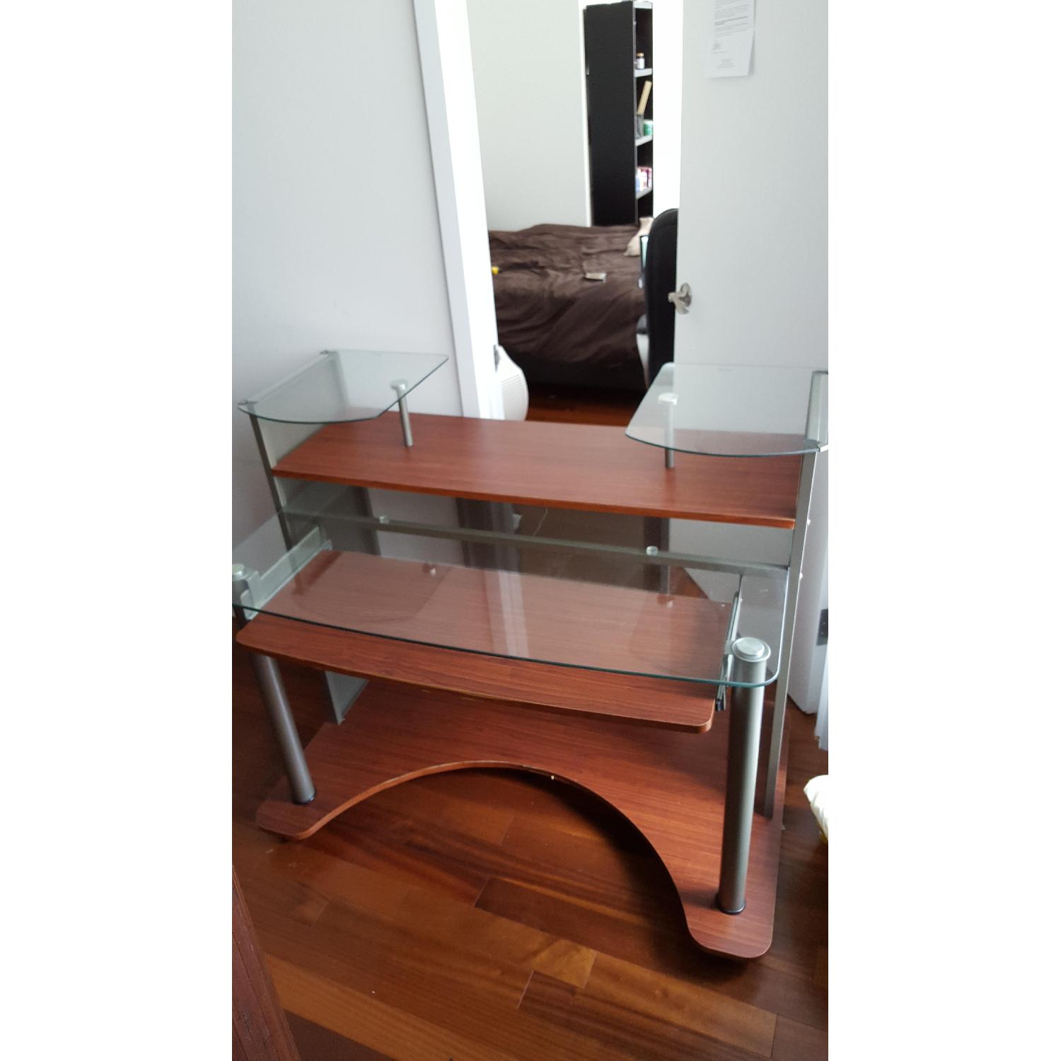 Studio RTA Glass Computer Desk AptDeco