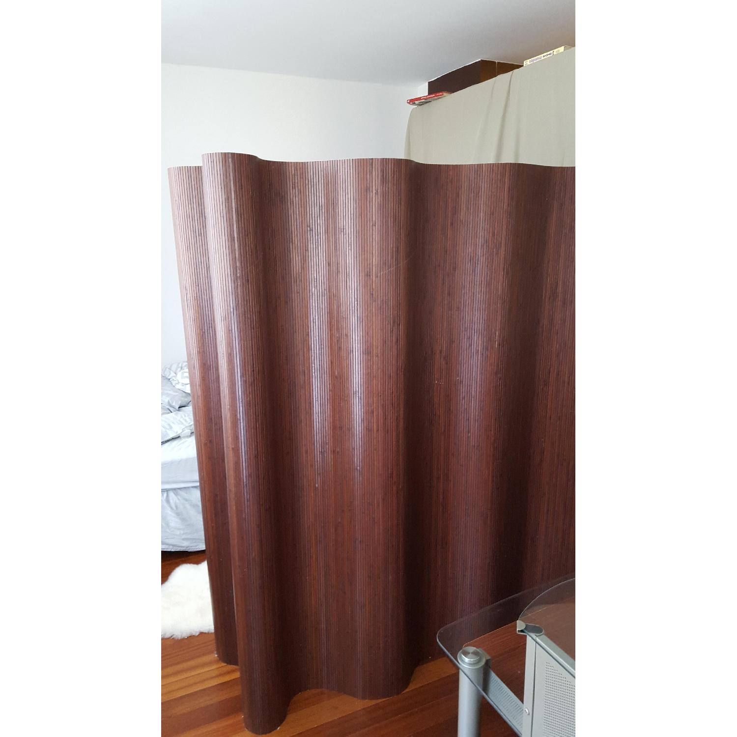 Oriental Furniture Bamboo Wave Screen - image-1