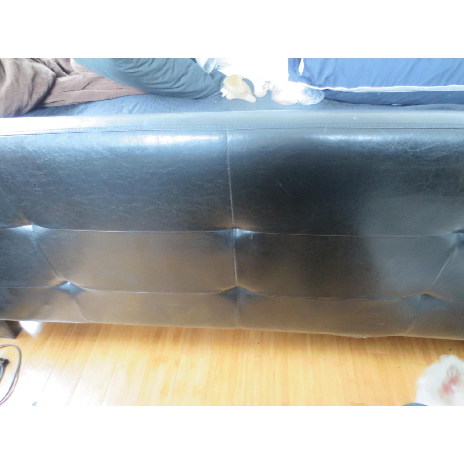 Queen Leatherette Bed Frame - image-2