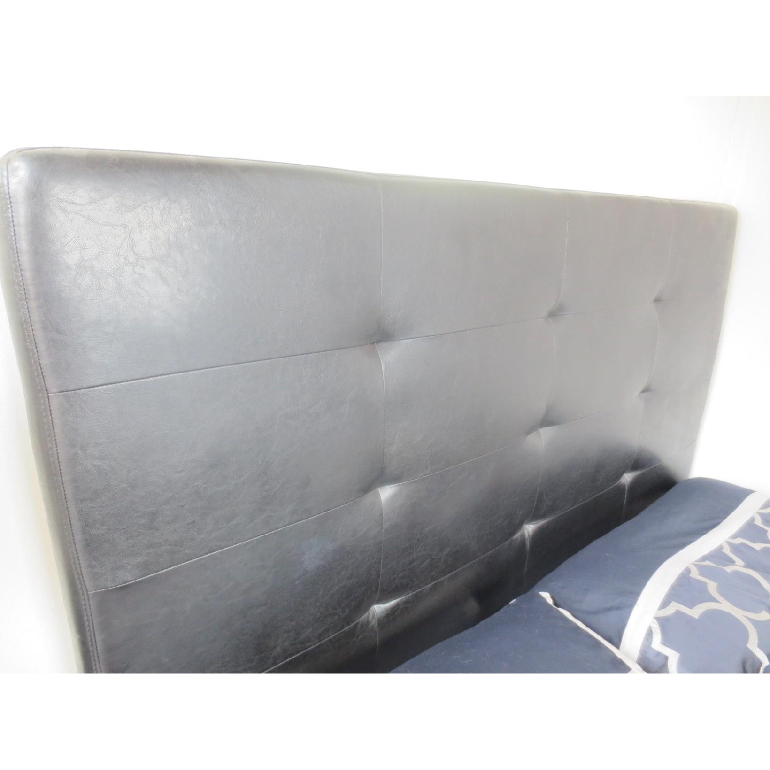 Queen Leatherette Bed Frame - image-3