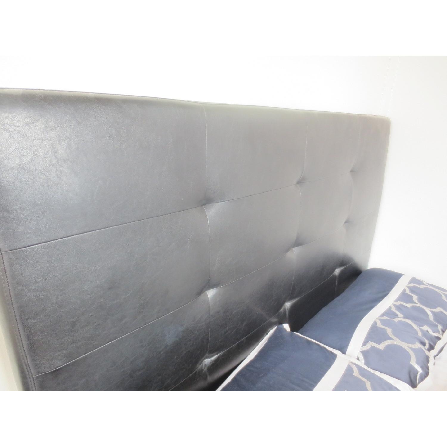 Queen Leatherette Bed Frame - image-4