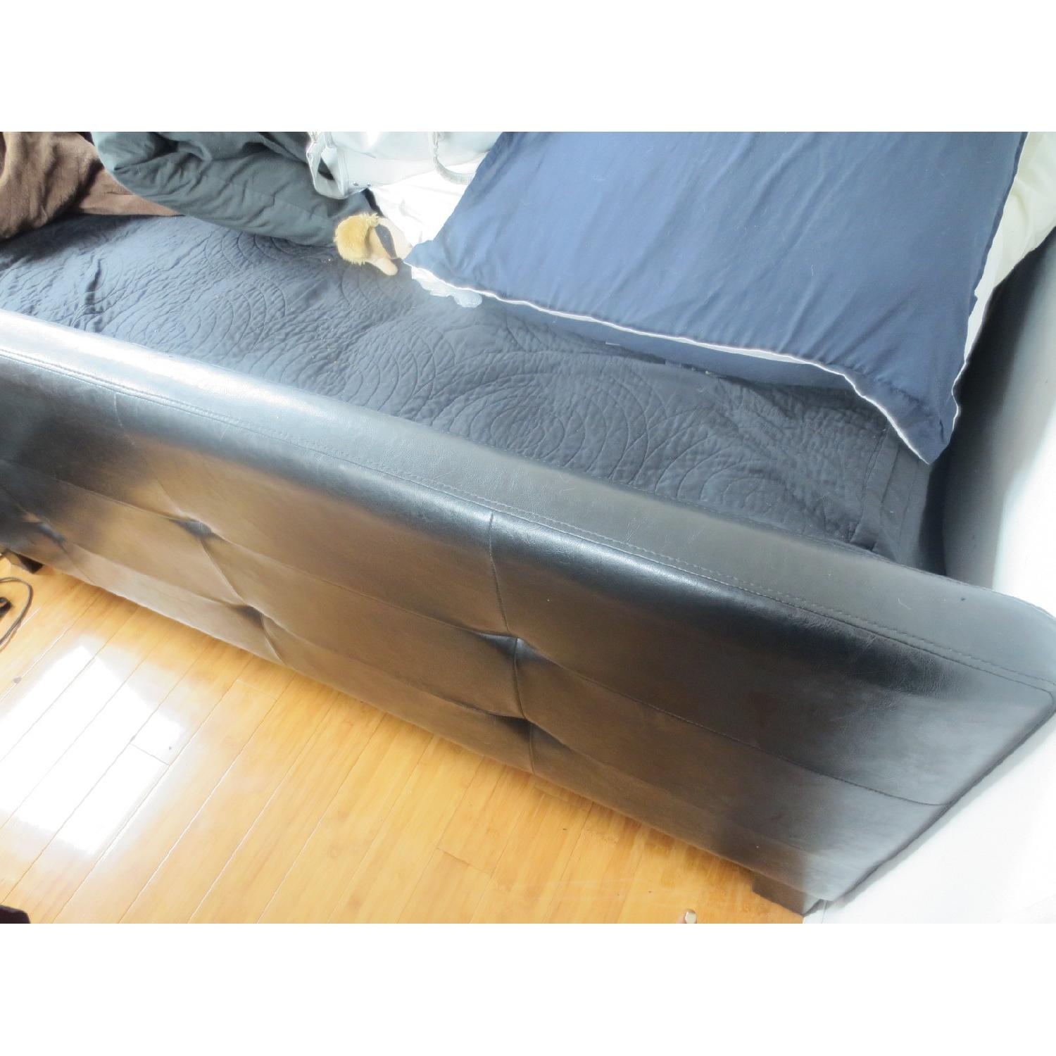 Queen Leatherette Bed Frame - image-5