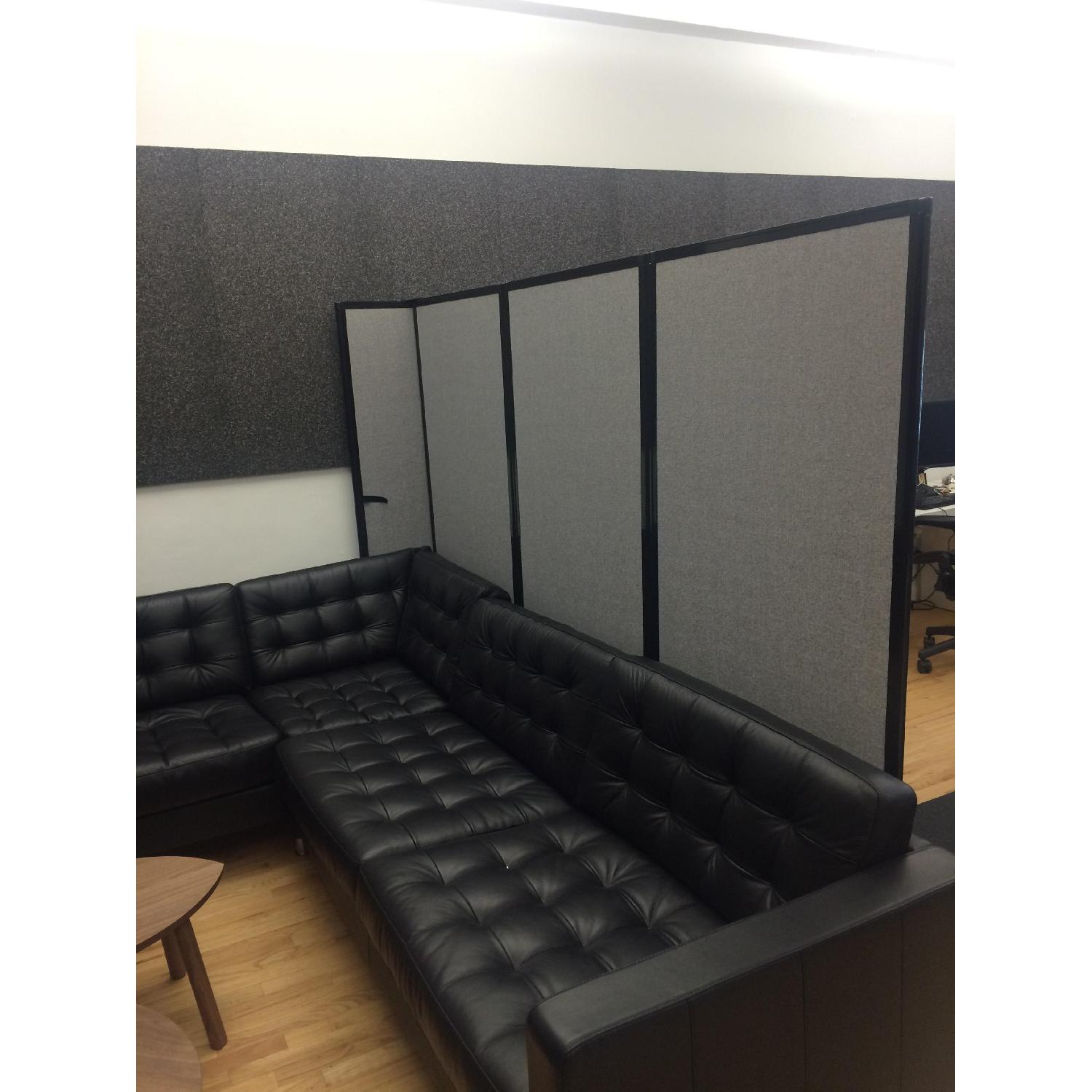Portable Partitions Accordion Wheeled Office Divider - image-2