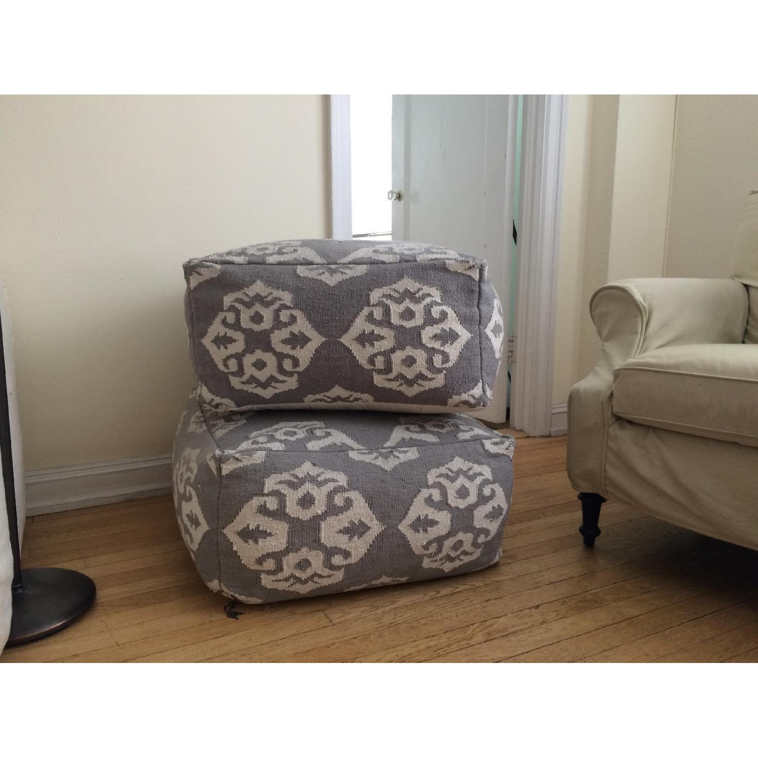 West Elm Pouf/Ottoman - image-1